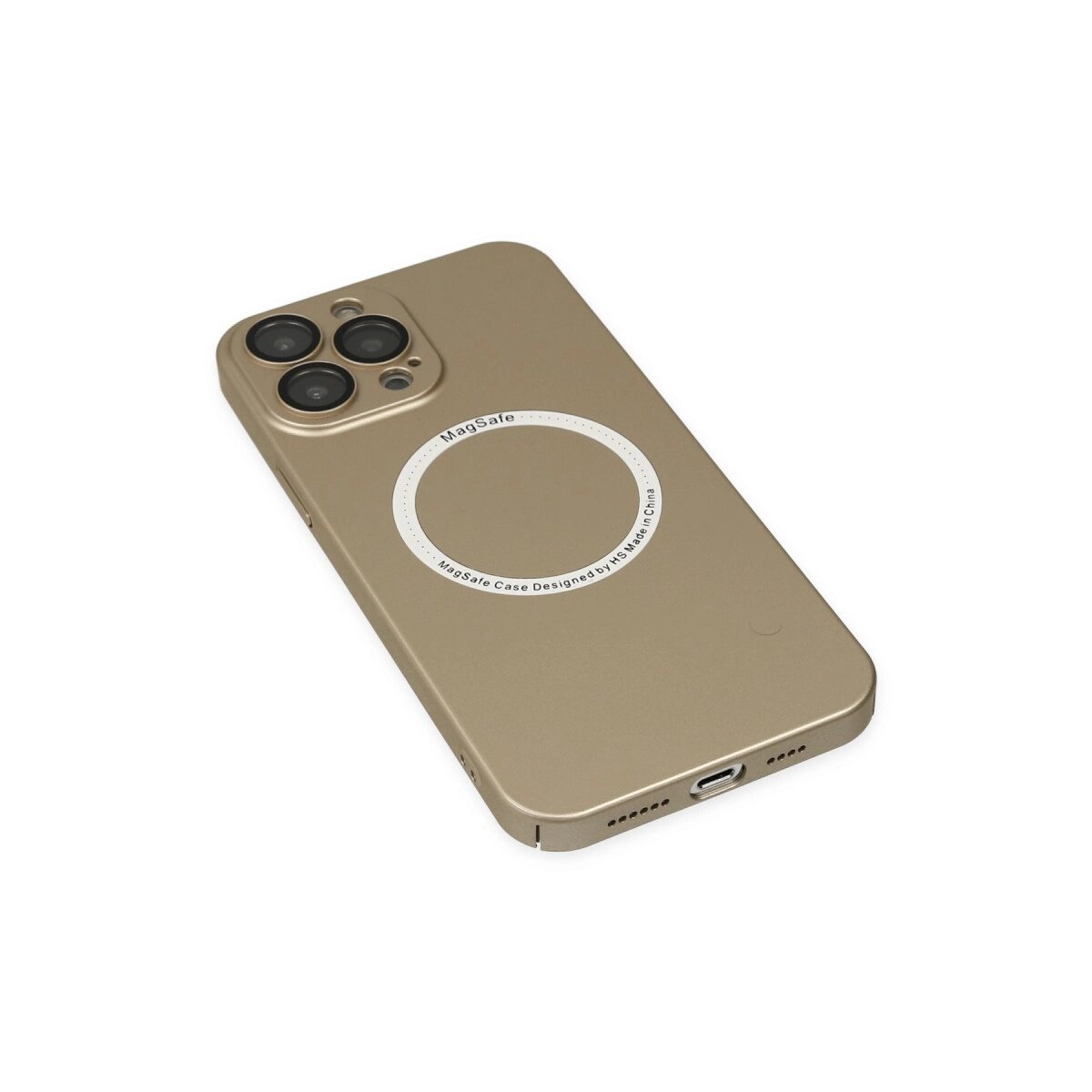 Apple İphone 14 Pro Max Kılıf Jack Magneticsafe Lens Silikon - Gold Apple İphone 14 Pro Max Kılıf Jack Magneticsafe Lens Silikon - Gold