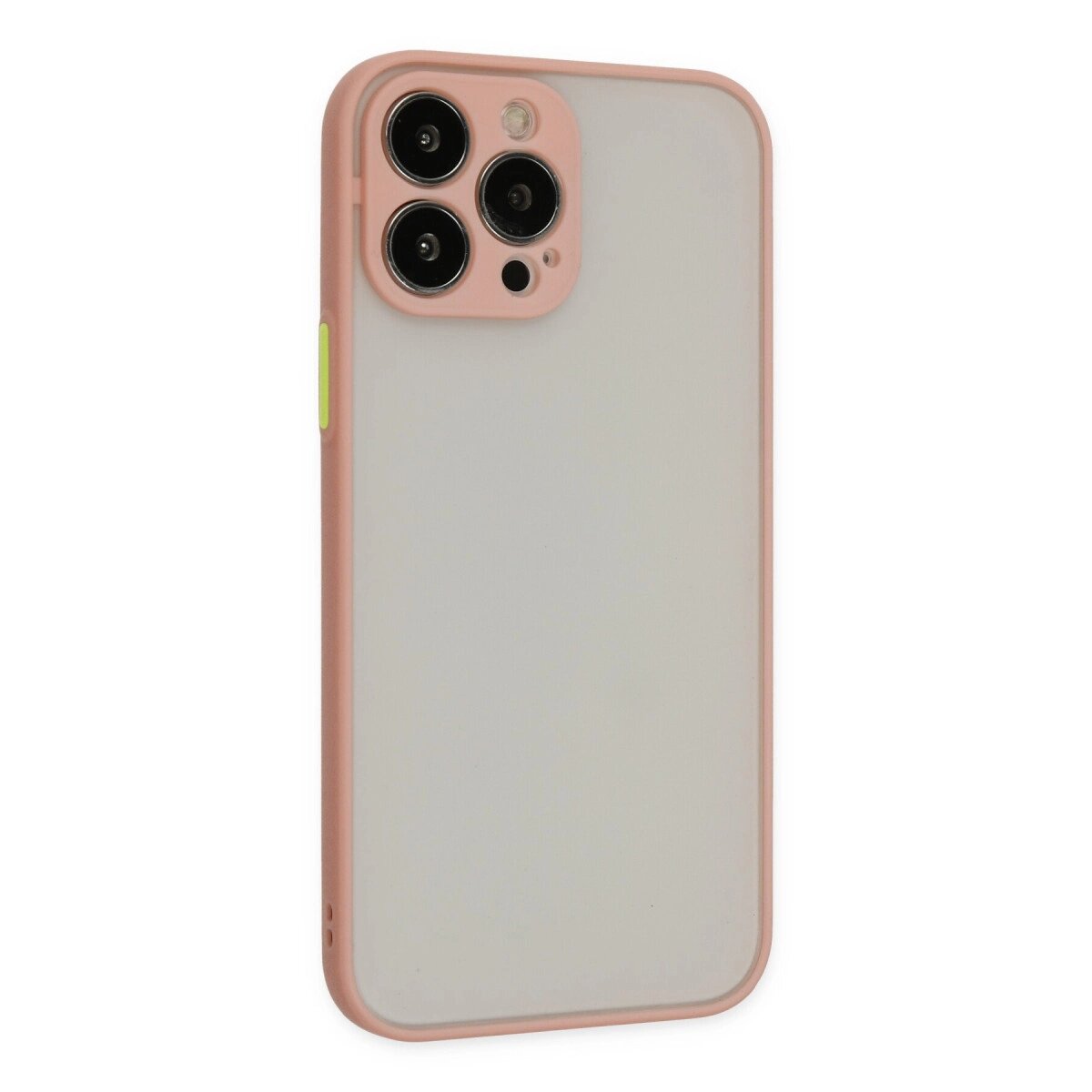 Apple İphone 14 Pro Kılıf Montreal Silikon Kapak - Pembe Apple İphone 14 Pro Kılıf Montreal Silikon Kapak - Pembe