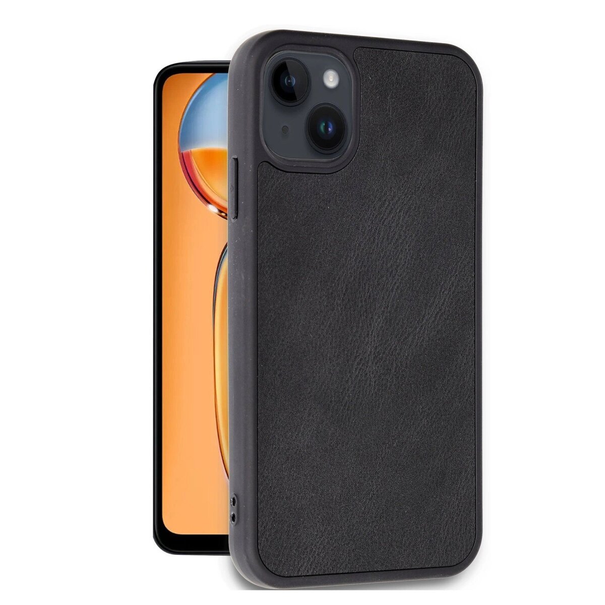 Apple İphone 15 Kılıf Aras Deri Kapak - Siyah Apple İphone 15 Kılıf Aras Deri Kapak - Siyah