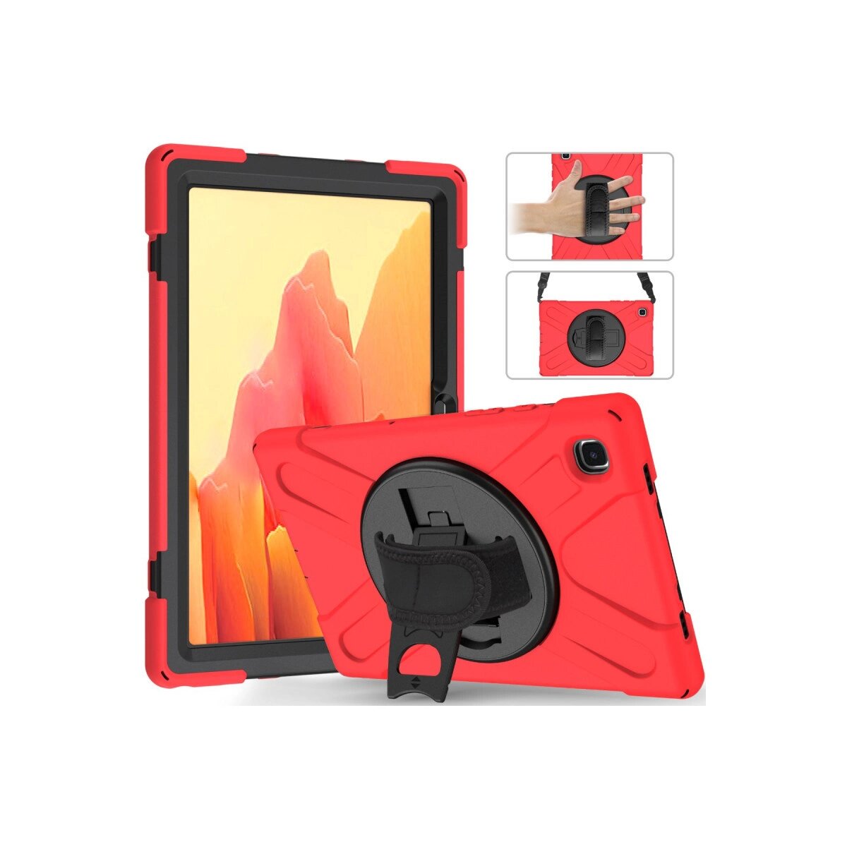 Samsung Galaxy T220 Tab A7 Lite 8.7 Kılıf Amazing Tablet Kapak - Kırmızı Samsung Galaxy T220 Tab A7 Lite 8.7 Kılıf Amazing Tablet Kapak - Kırmızı