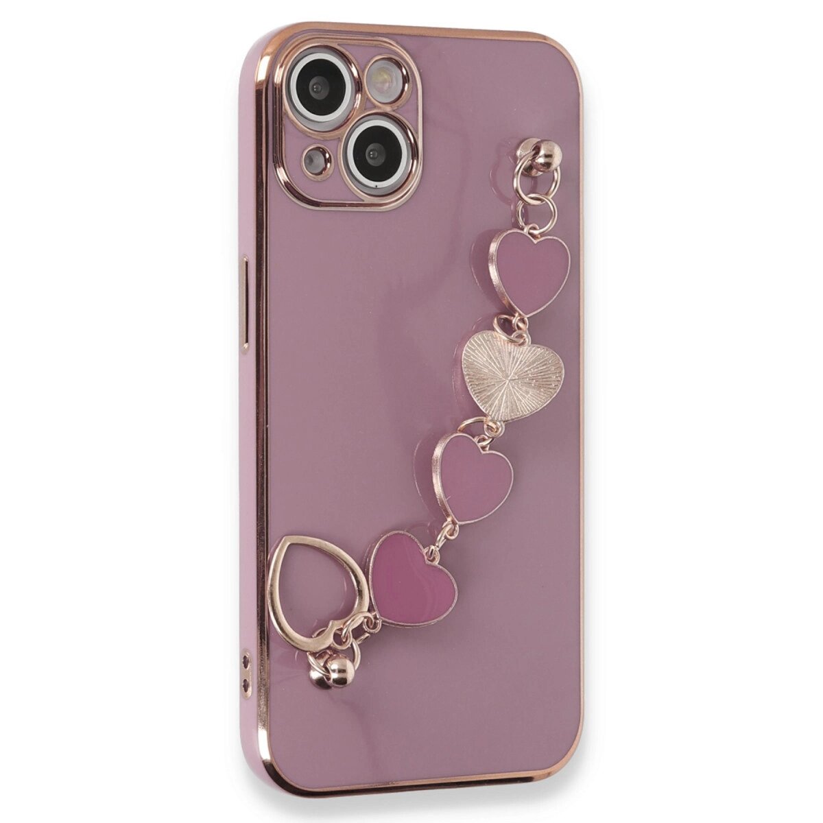 Apple İphone 14 Plus Kılıf Esila Silikon - Mor Apple İphone 14 Plus Kılıf Esila Silikon - Mor
