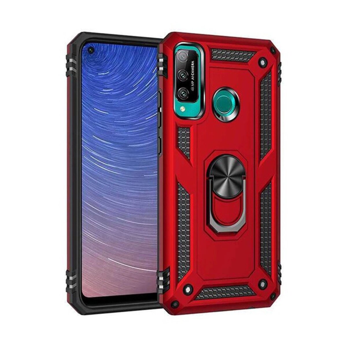 Huawei P40 Lite E Kılıf Sofya Yüzüklü Silikon Kapak - Kırmızı Huawei P40 Lite E Kılıf Sofya Yüzüklü Silikon Kapak - Kırmızı