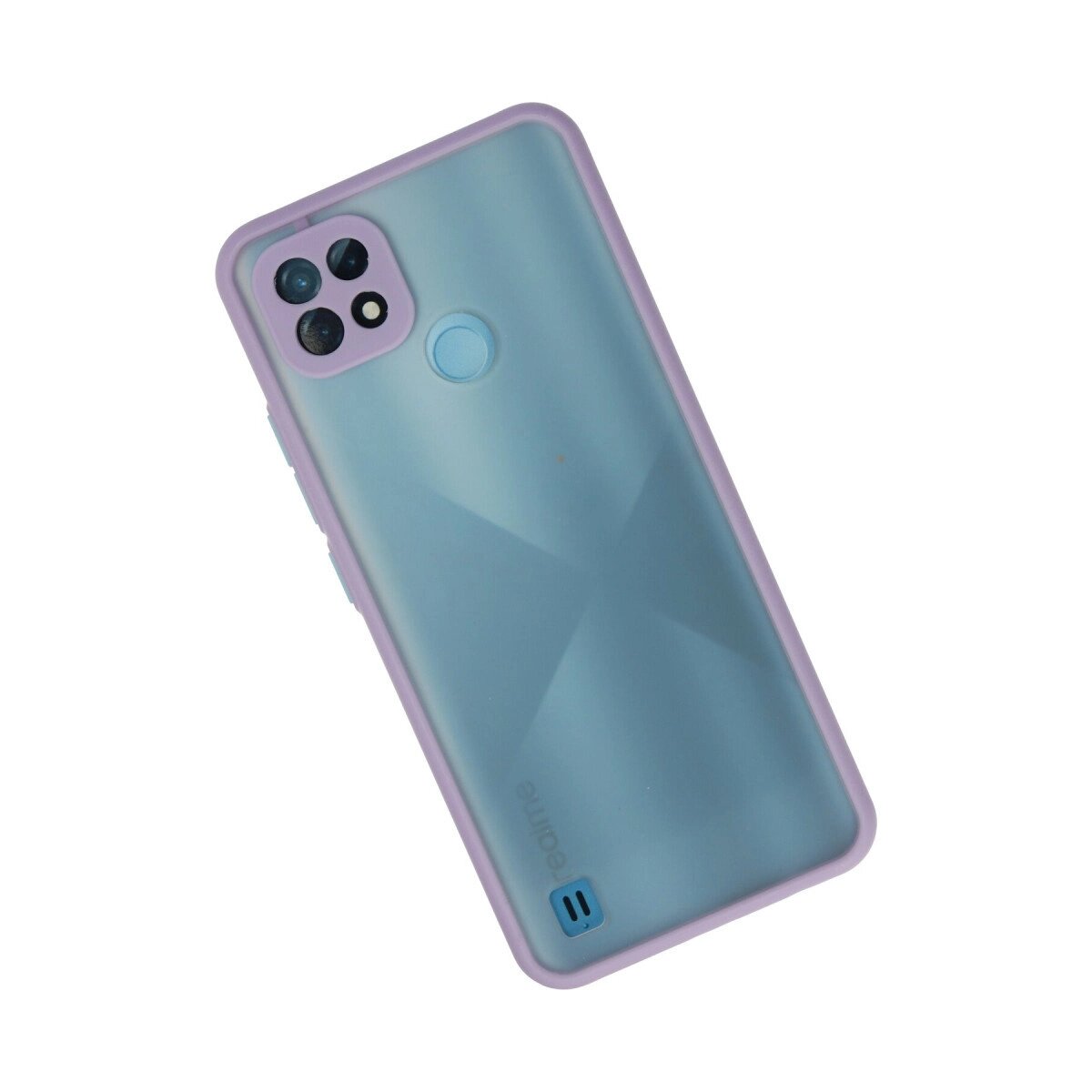 Realme C21 Kılıf Montreal Silikon Kapak - Mor Realme C21 Kılıf Montreal Silikon Kapak - Mor