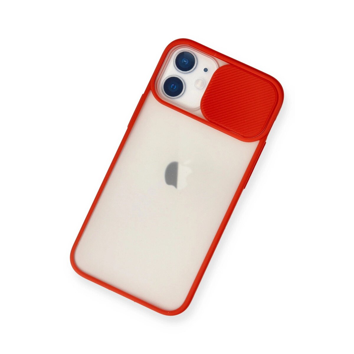 Apple İphone 11 Kılıf Palm Buzlu Kamera Sürgülü Silikon - Kırmızı Apple İphone 11 Kılıf Palm Buzlu Kamera Sürgülü Silikon - Kırmızı