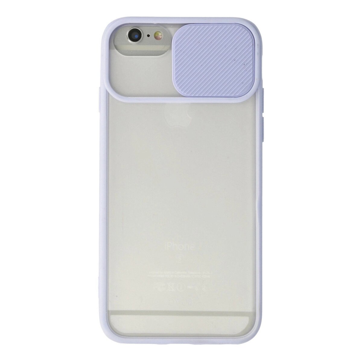 Apple İphone 6 Kılıf Palm Buzlu Kamera Sürgülü Silikon - Lila