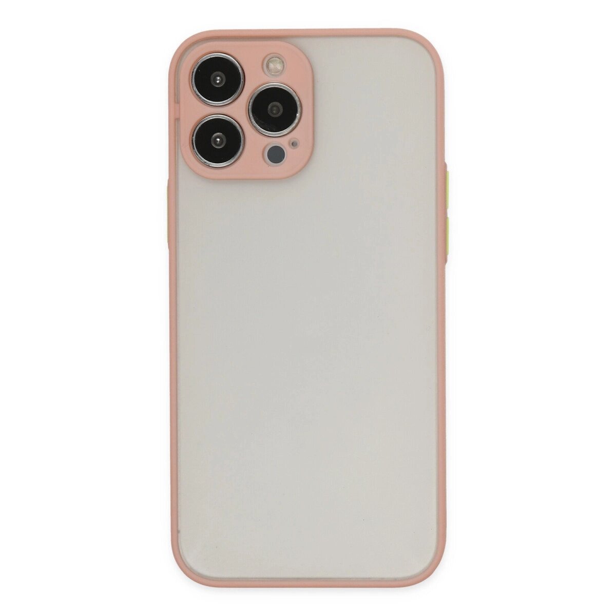 Apple İphone 15 Pro Kılıf Montreal Silikon Kapak - Pembe Apple İphone 15 Pro Kılıf Montreal Silikon Kapak - Pembe