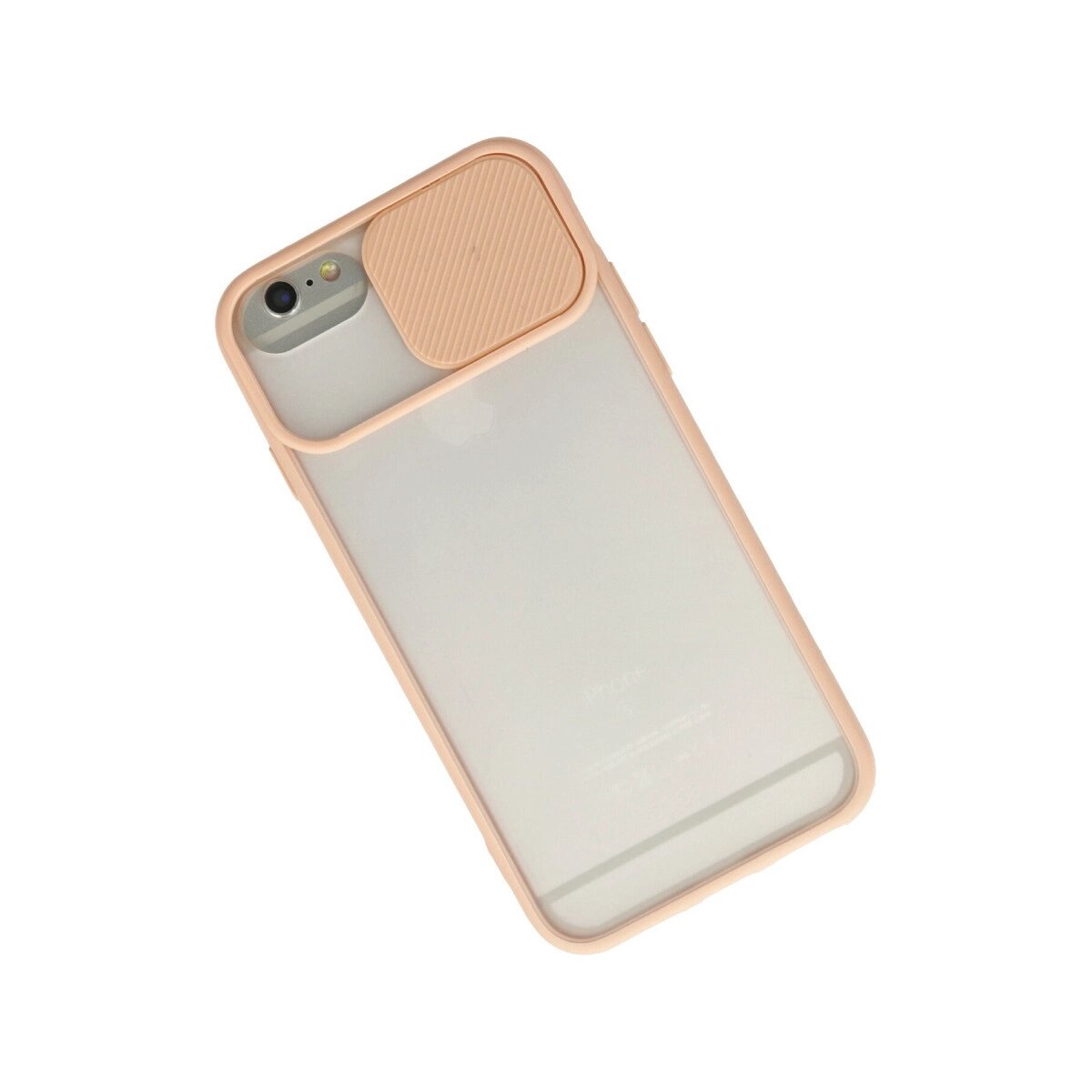 Apple İphone 6 Plus Kılıf Palm Buzlu Kamera Sürgülü Silikon - Pembe Apple İphone 6 Plus Kılıf Palm Buzlu Kamera Sürgülü Silikon - Pembe