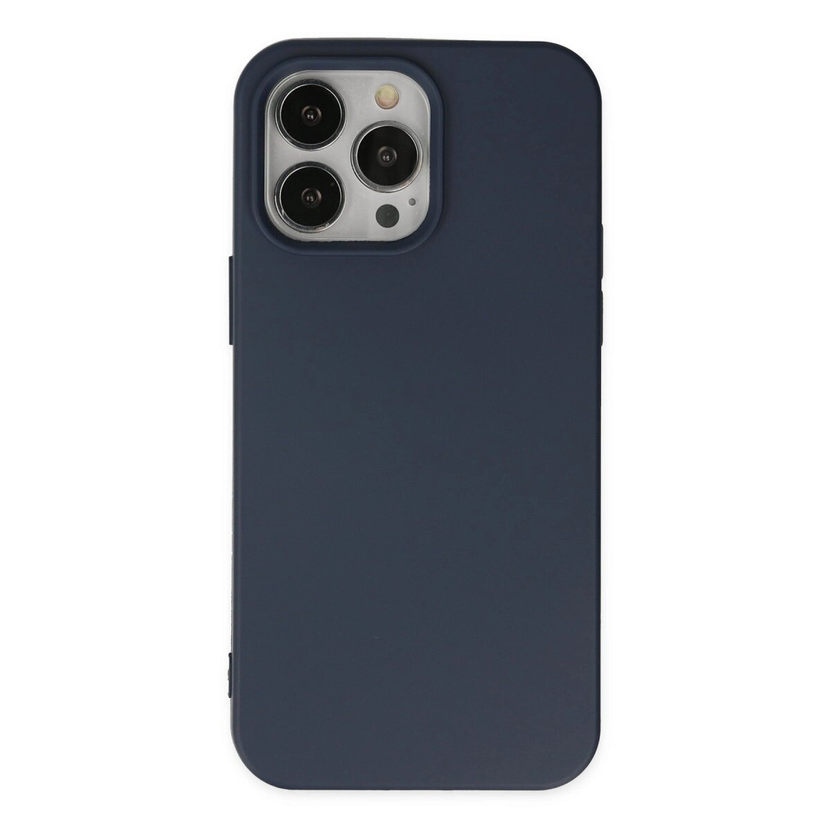 Apple İphone 15 Pro Kılıf Nano İçi Kadife Silikon - Lacivert Apple İphone 15 Pro Kılıf Nano İçi Kadife Silikon - Lacivert