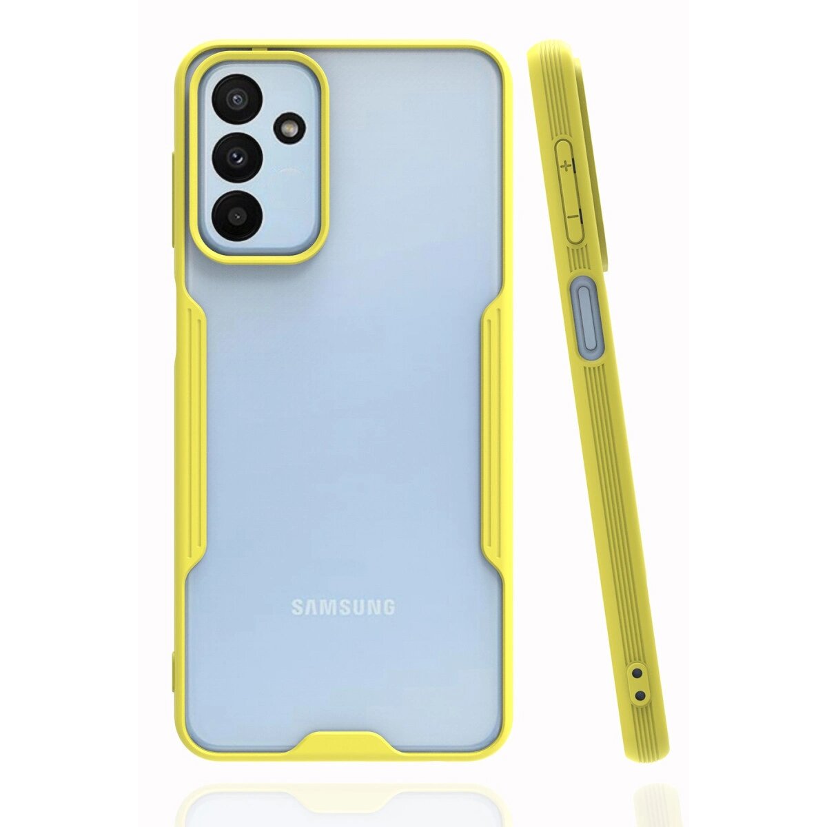 Samsung Galaxy A04s Kılıf Platin Silikon - Sarı Samsung Galaxy A04s Kılıf Platin Silikon - Sarı