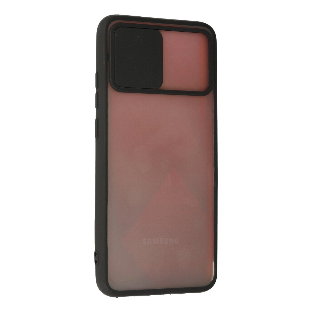 Samsung Galaxy A02s Kılıf Palm Buzlu Kamera Sürgülü Silikon - Siyah Samsung Galaxy A02s Kılıf Palm Buzlu Kamera Sürgülü Silikon - Siyah