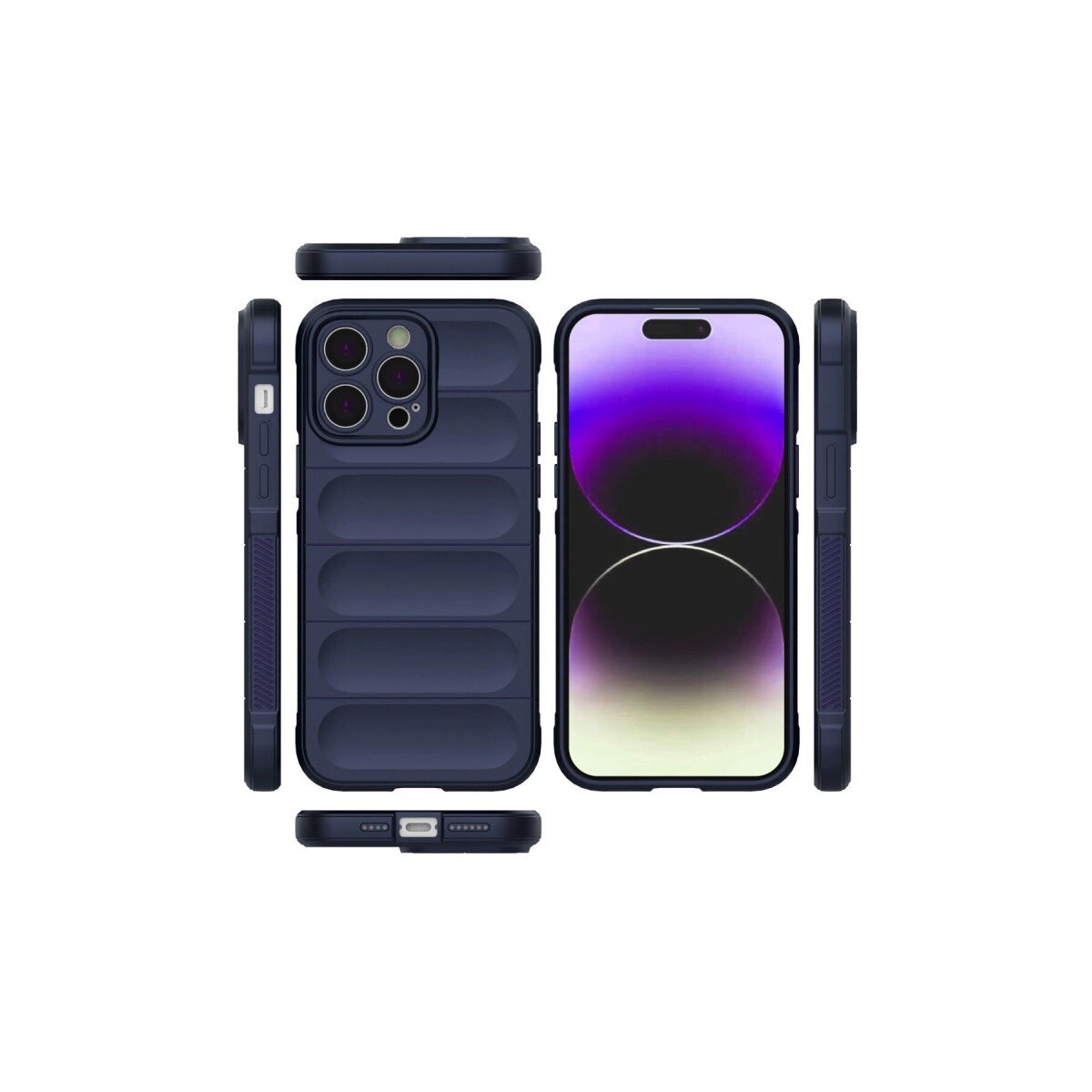 Apple İphone 15 Pro Kılıf Optimum Silikon - Lacivert Apple İphone 15 Pro Kılıf Optimum Silikon - Lacivert