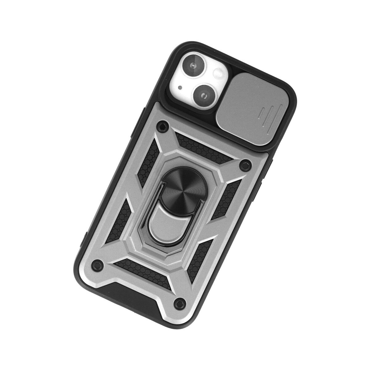 Apple İphone 15 Kılıf Pars Lens Yüzüklü Silikon - Gümüş Apple İphone 15 Kılıf Pars Lens Yüzüklü Silikon - Gümüş
