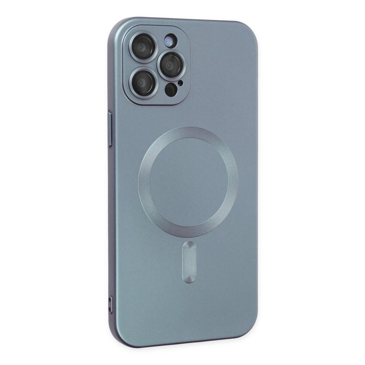 Apple İphone 12 Pro Max Kılıf Moshi Lens Magneticsafe Silikon - Sierra Blue Apple İphone 12 Pro Max Kılıf Moshi Lens Magneticsafe Silikon - Sierra Blue