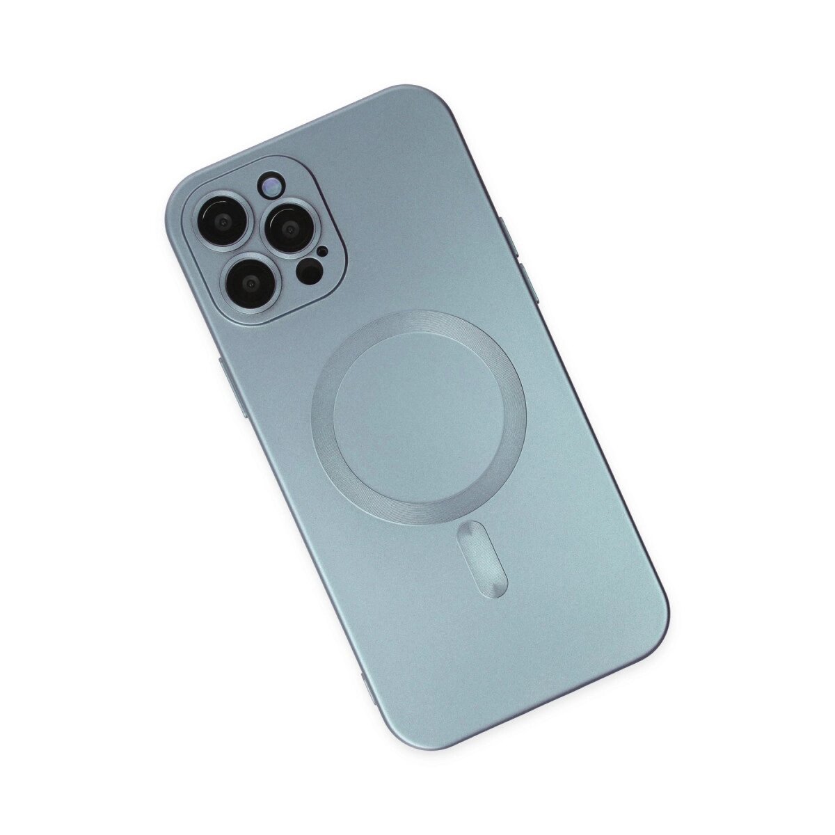 Apple İphone 12 Pro Max Kılıf Moshi Lens Magneticsafe Silikon - Sierra Blue Apple İphone 12 Pro Max Kılıf Moshi Lens Magneticsafe Silikon - Sierra Blue