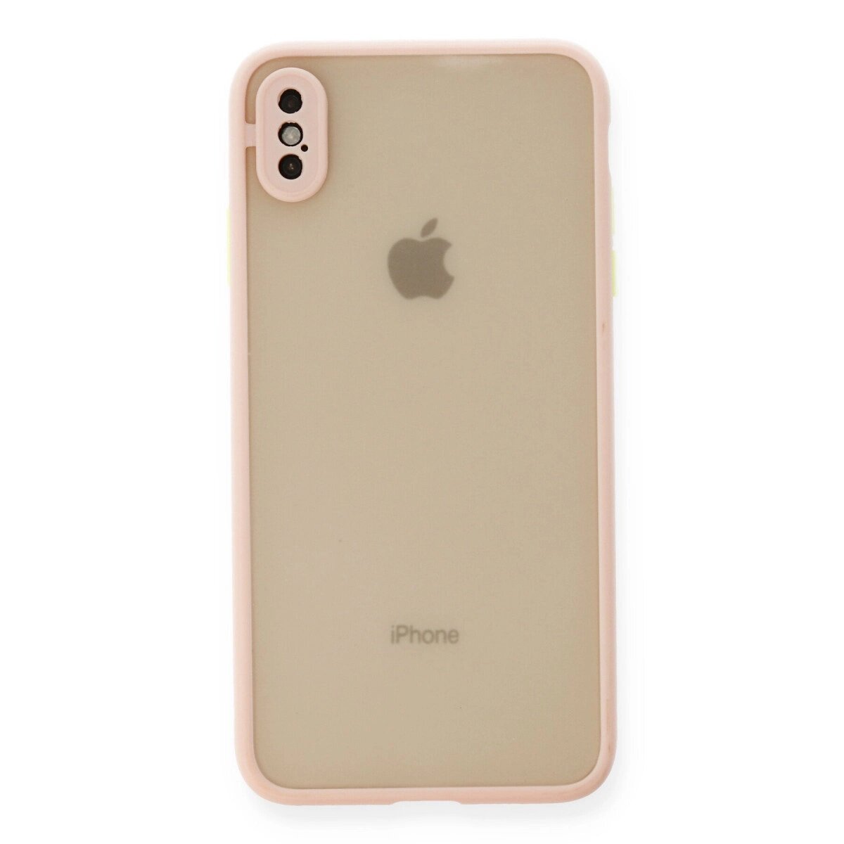 Apple İphone Xs Max Kılıf Montreal Silikon Kapak - Pembe Apple İphone Xs Max Kılıf Montreal Silikon Kapak - Pembe