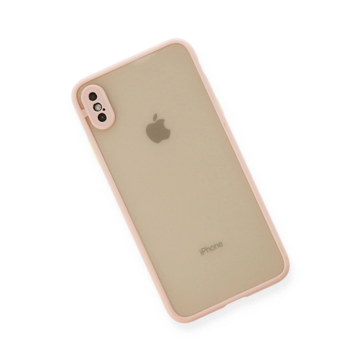 Apple İphone Xs Max Kılıf Montreal Silikon Kapak - Pembe Apple İphone Xs Max Kılıf Montreal Silikon Kapak - Pembe