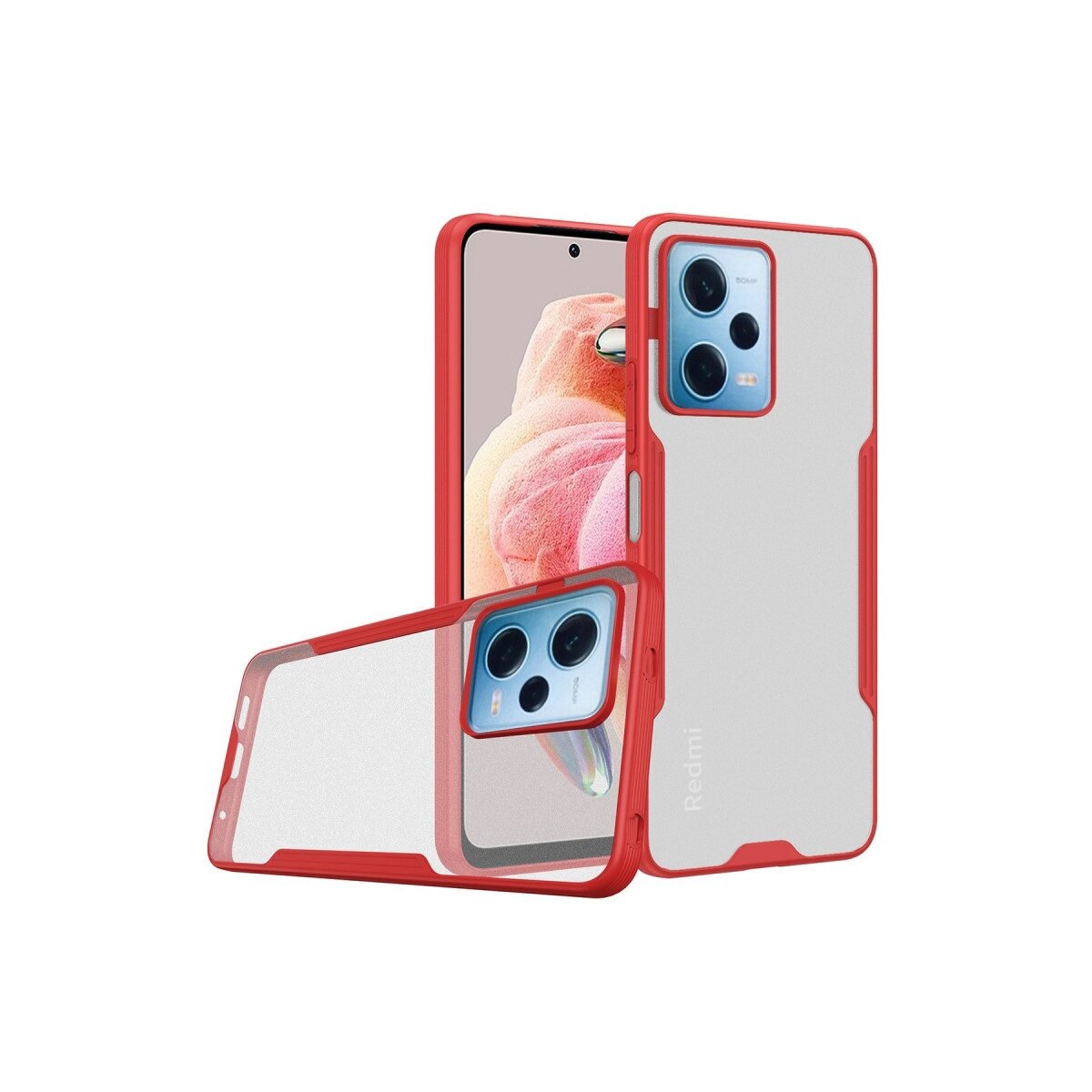 Xiaomi Redmi Note 12 5g Kılıf Platin Silikon - Kırmızı Xiaomi Redmi Note 12 5g Kılıf Platin Silikon - Kırmızı