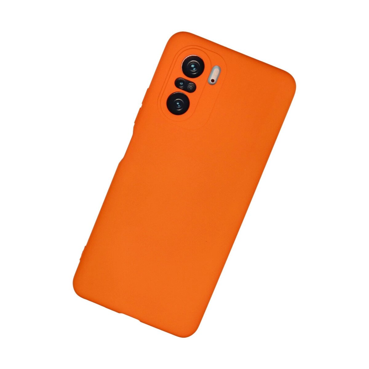 Xiaomi Poco F3 Kılıf Nano İçi Kadife Silikon - Turuncu Xiaomi Poco F3 Kılıf Nano İçi Kadife Silikon - Turuncu