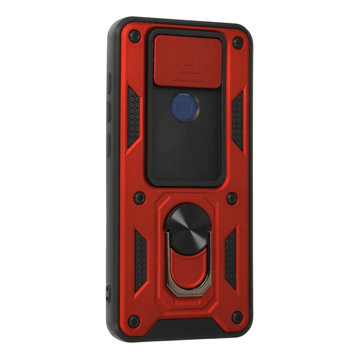Xiaomi Redmi Note 9 Kılıf Pars Lens Yüzüklü Silikon - Kırmızı Xiaomi Redmi Note 9 Kılıf Pars Lens Yüzüklü Silikon - Kırmızı