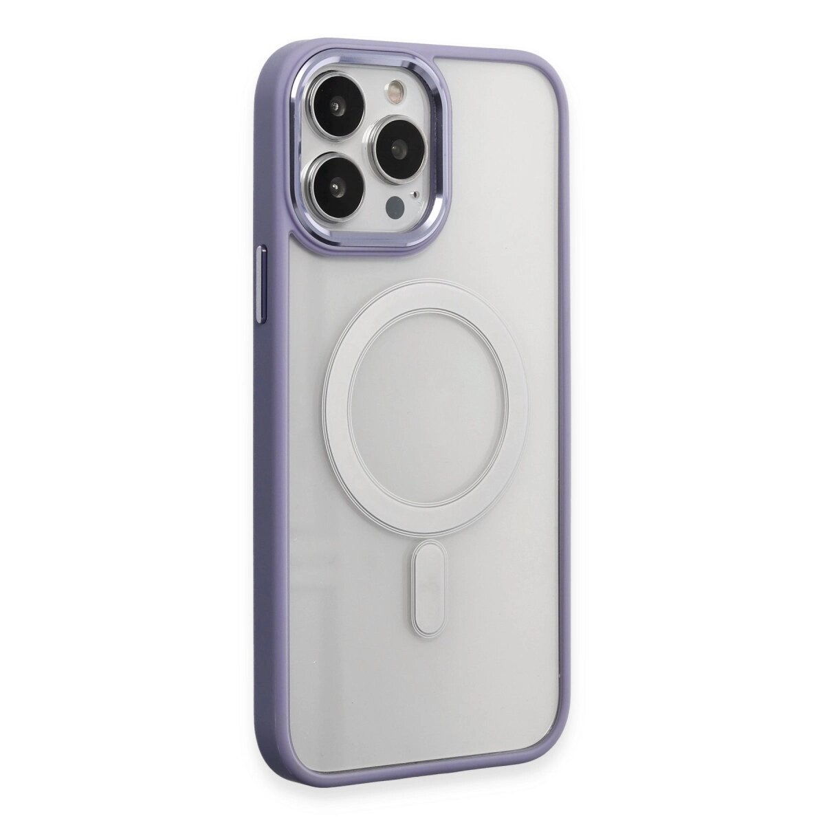 Apple İphone 15 Pro Kılıf Room Magneticsafe Silikon - Lila Apple İphone 15 Pro Kılıf Room Magneticsafe Silikon - Lila