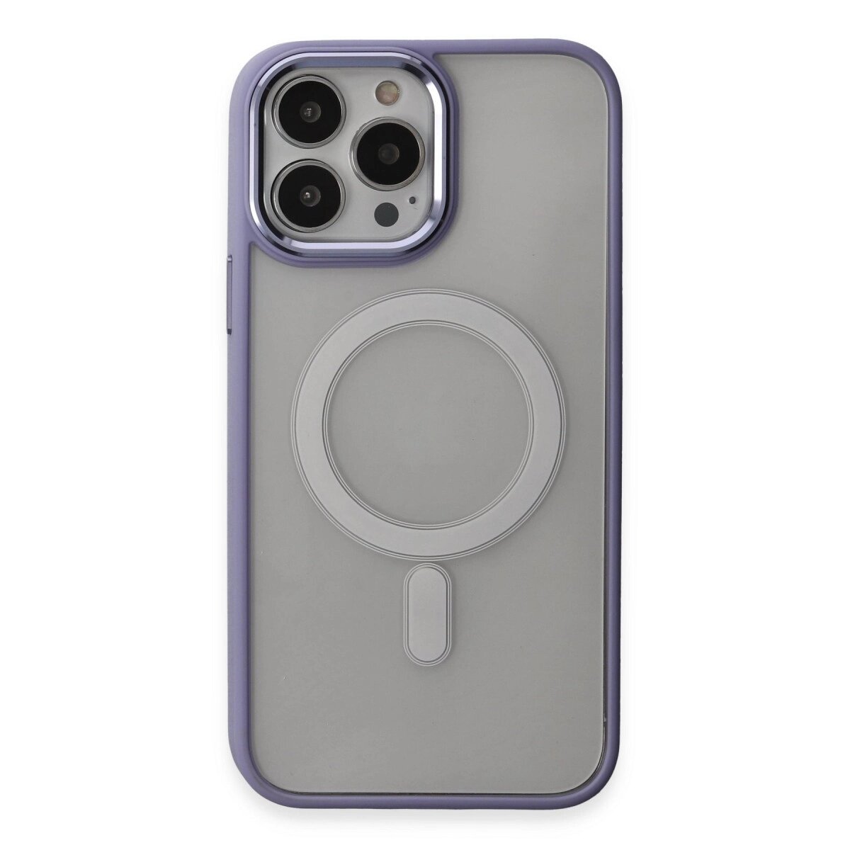 Apple İphone 15 Pro Max Kılıf Room Magneticsafe Silikon - Lila Apple İphone 15 Pro Max Kılıf Room Magneticsafe Silikon - Lila