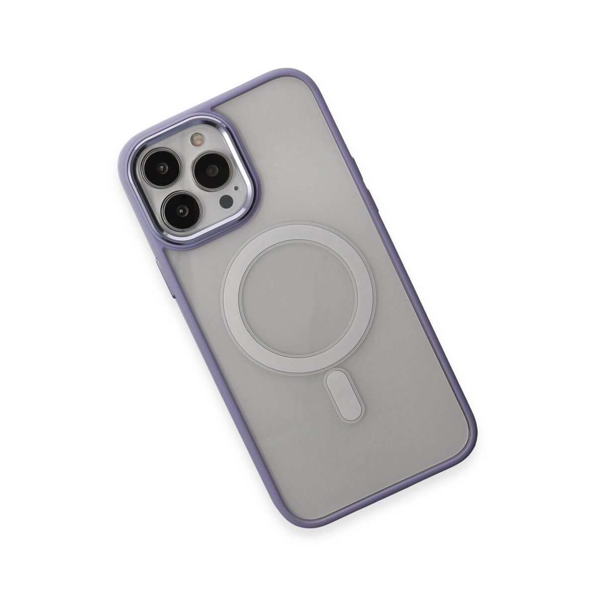 Apple İphone 15 Pro Max Kılıf Room Magneticsafe Silikon - Lila Apple İphone 15 Pro Max Kılıf Room Magneticsafe Silikon - Lila