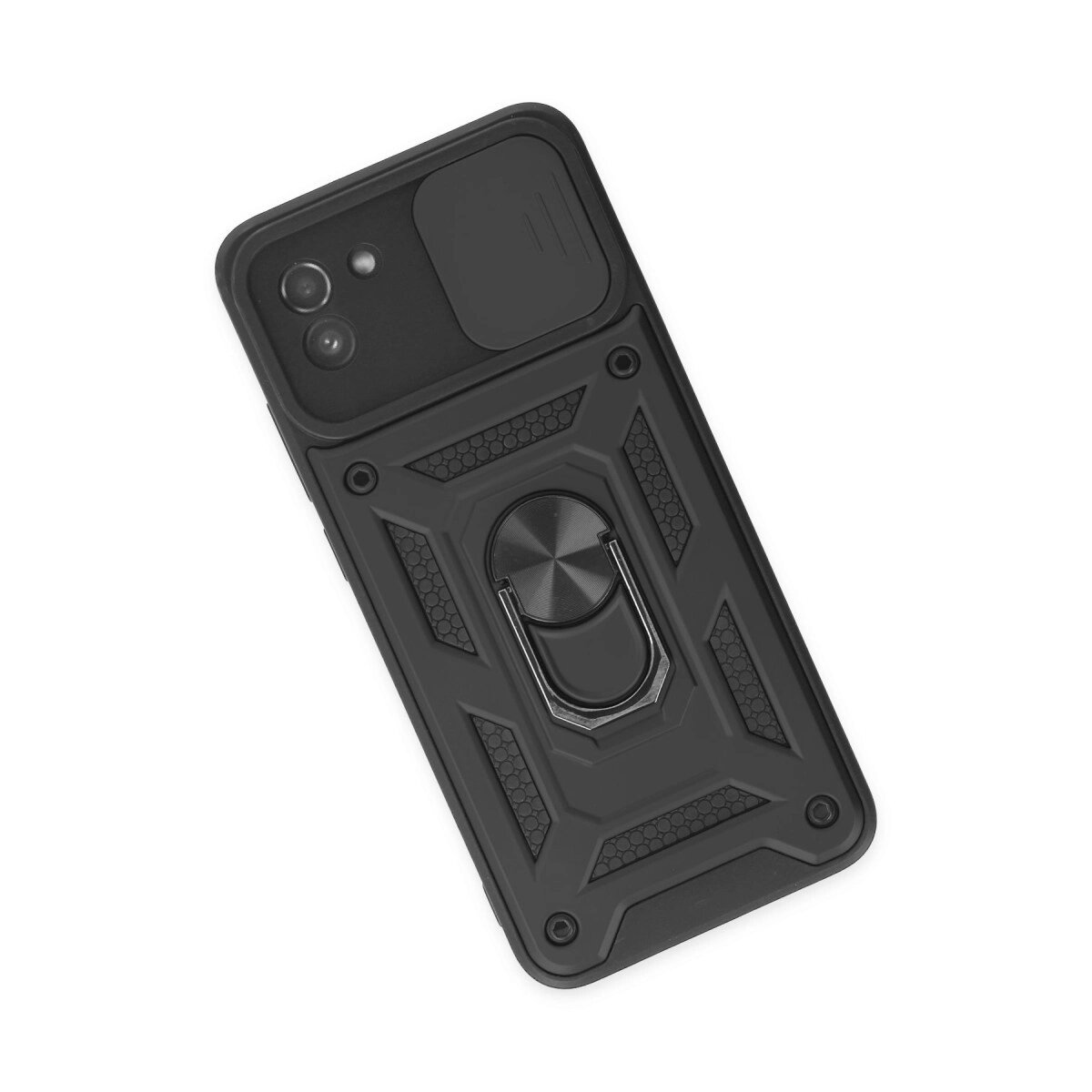 Samsung Galaxy A03 Kılıf Pars Lens Yüzüklü Silikon - Siyah Samsung Galaxy A03 Kılıf Pars Lens Yüzüklü Silikon - Siyah