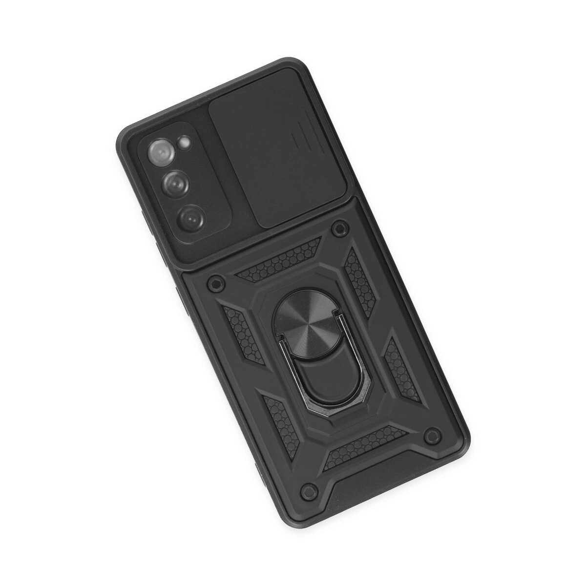 Samsung Galaxy S20 Fe Kılıf Pars Lens Yüzüklü Silikon - Siyah Samsung Galaxy S20 Fe Kılıf Pars Lens Yüzüklü Silikon - Siyah