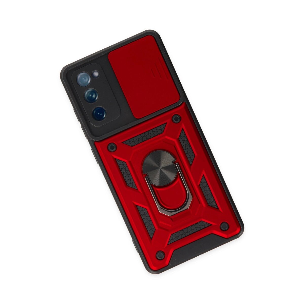 Samsung Galaxy S20 Fe Kılıf Pars Lens Yüzüklü Silikon - Kırmızı Samsung Galaxy S20 Fe Kılıf Pars Lens Yüzüklü Silikon - Kırmızı