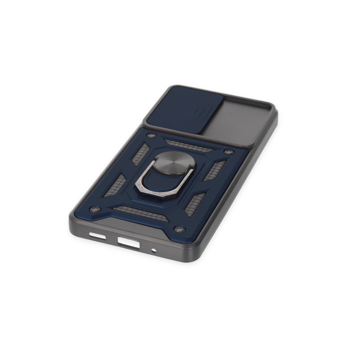 Samsung Galaxy S20 Fe Kılıf Pars Lens Yüzüklü Silikon - Lacivert