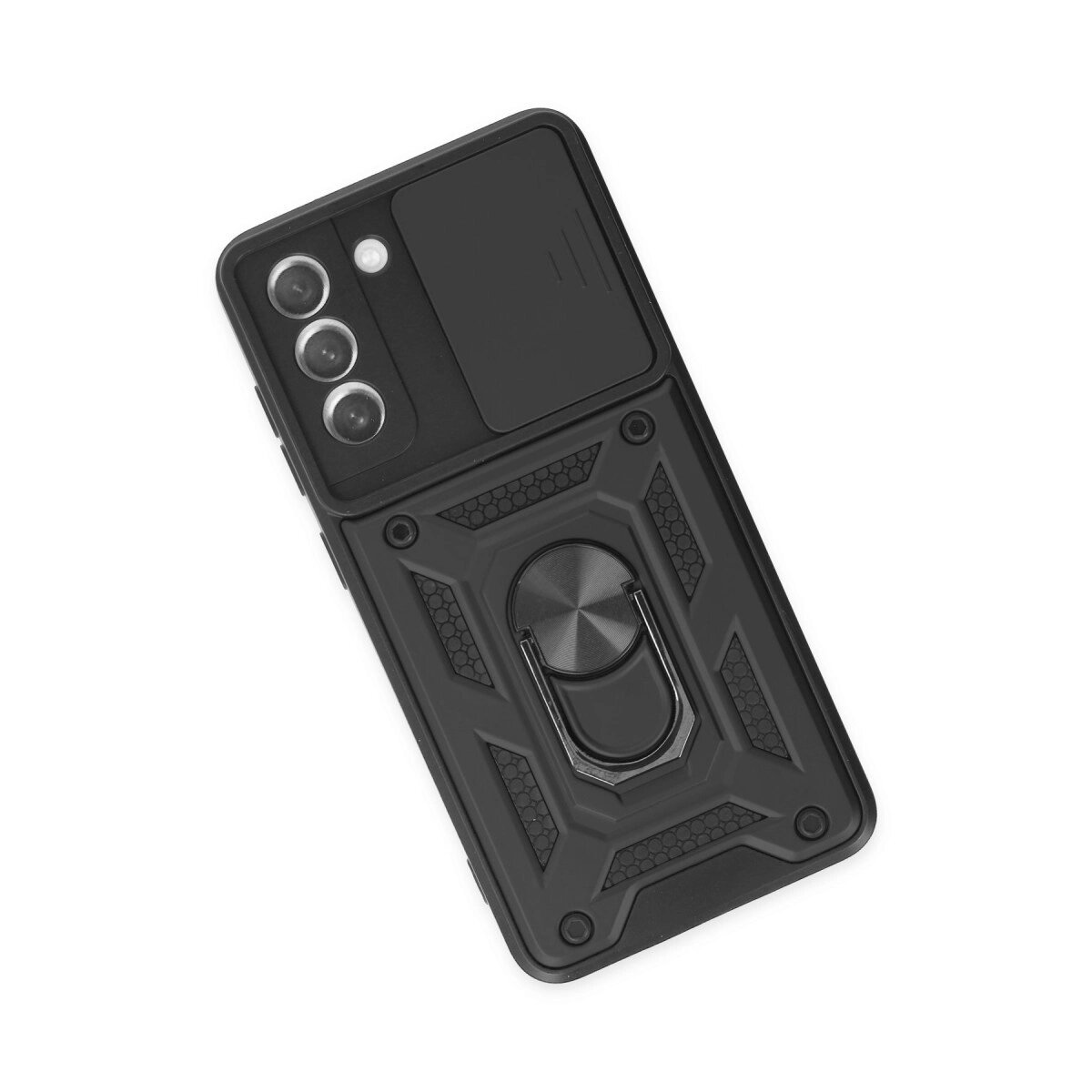 Samsung Galaxy S21 Fe Kılıf Pars Lens Yüzüklü Silikon - Siyah Samsung Galaxy S21 Fe Kılıf Pars Lens Yüzüklü Silikon - Siyah
