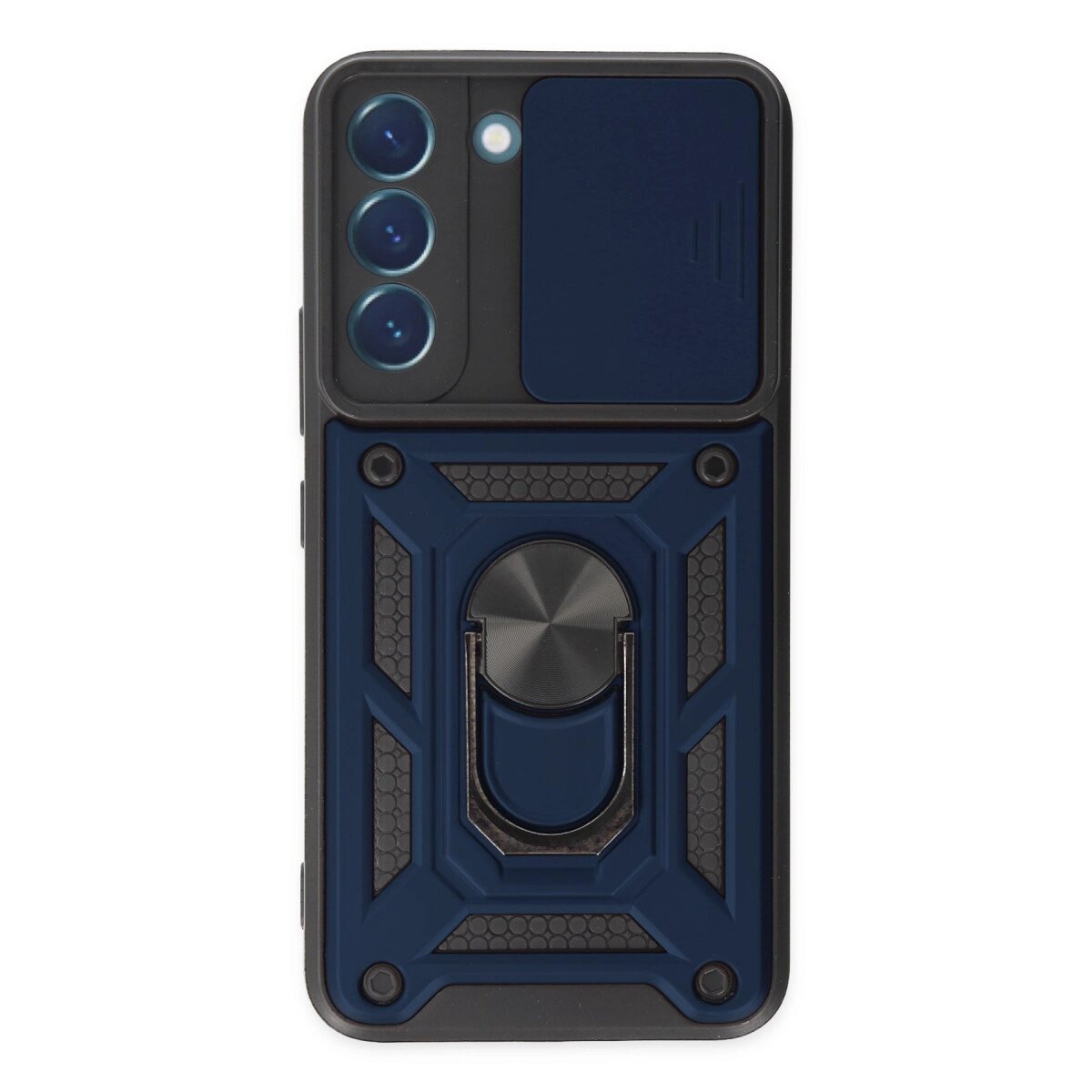 Samsung Galaxy S22 Kılıf Pars Lens Yüzüklü Silikon - Lacivert Samsung Galaxy S22 Kılıf Pars Lens Yüzüklü Silikon - Lacivert