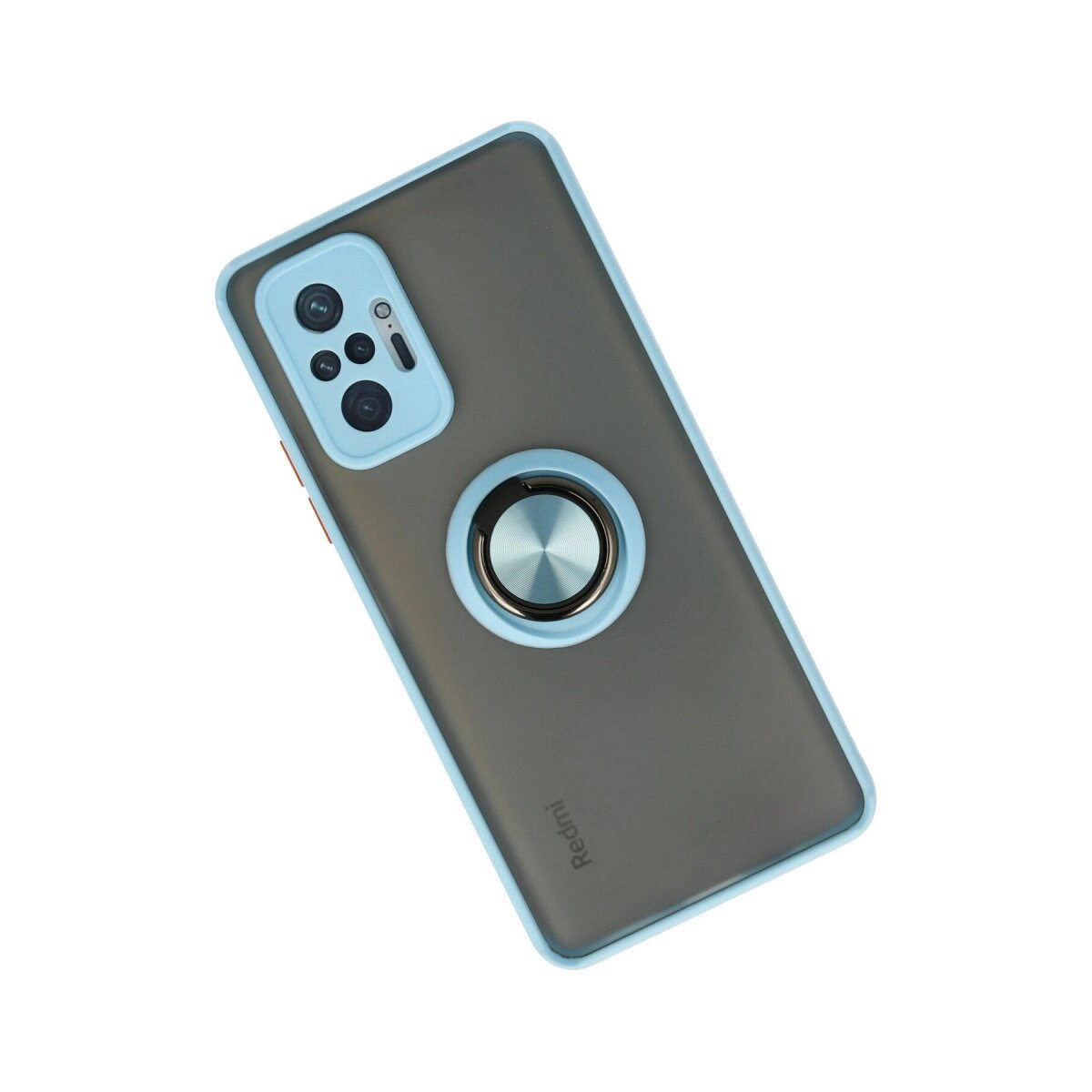 Xiaomi Redmi Note 10 Pro Kılıf Montreal Yüzüklü Silikon Kapak - Buz Mavi Xiaomi Redmi Note 10 Pro Kılıf Montreal Yüzüklü Silikon Kapak - Buz Mavi