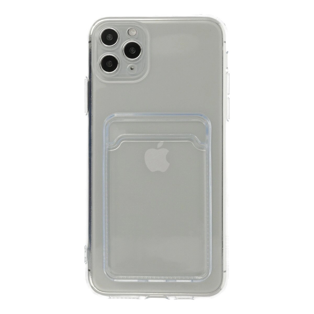 Apple İphone 11 Pro Max Kılıf Kart Şeffaf Silikon - Şeffaf
