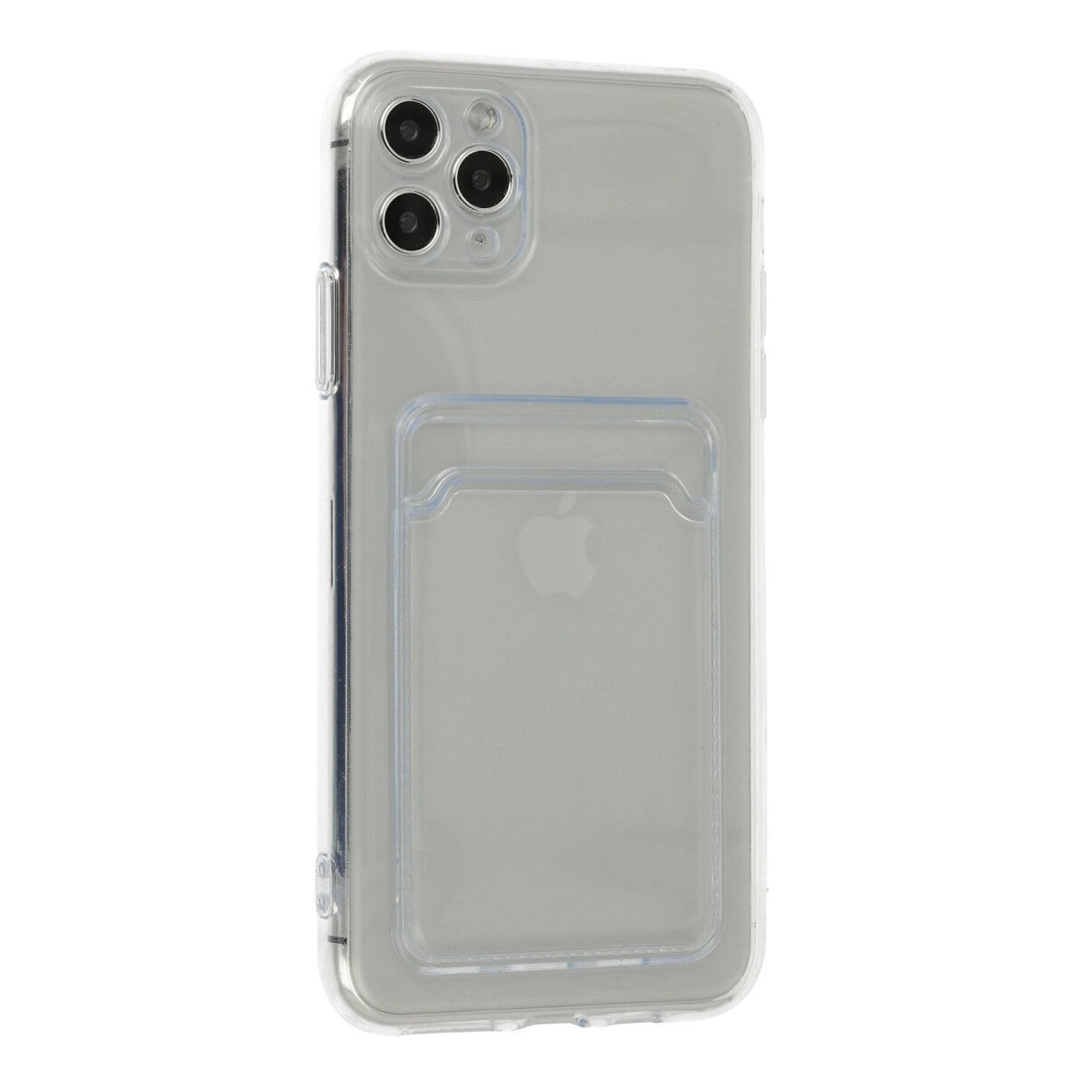 Apple İphone 11 Pro Max Kılıf Kart Şeffaf Silikon - Şeffaf