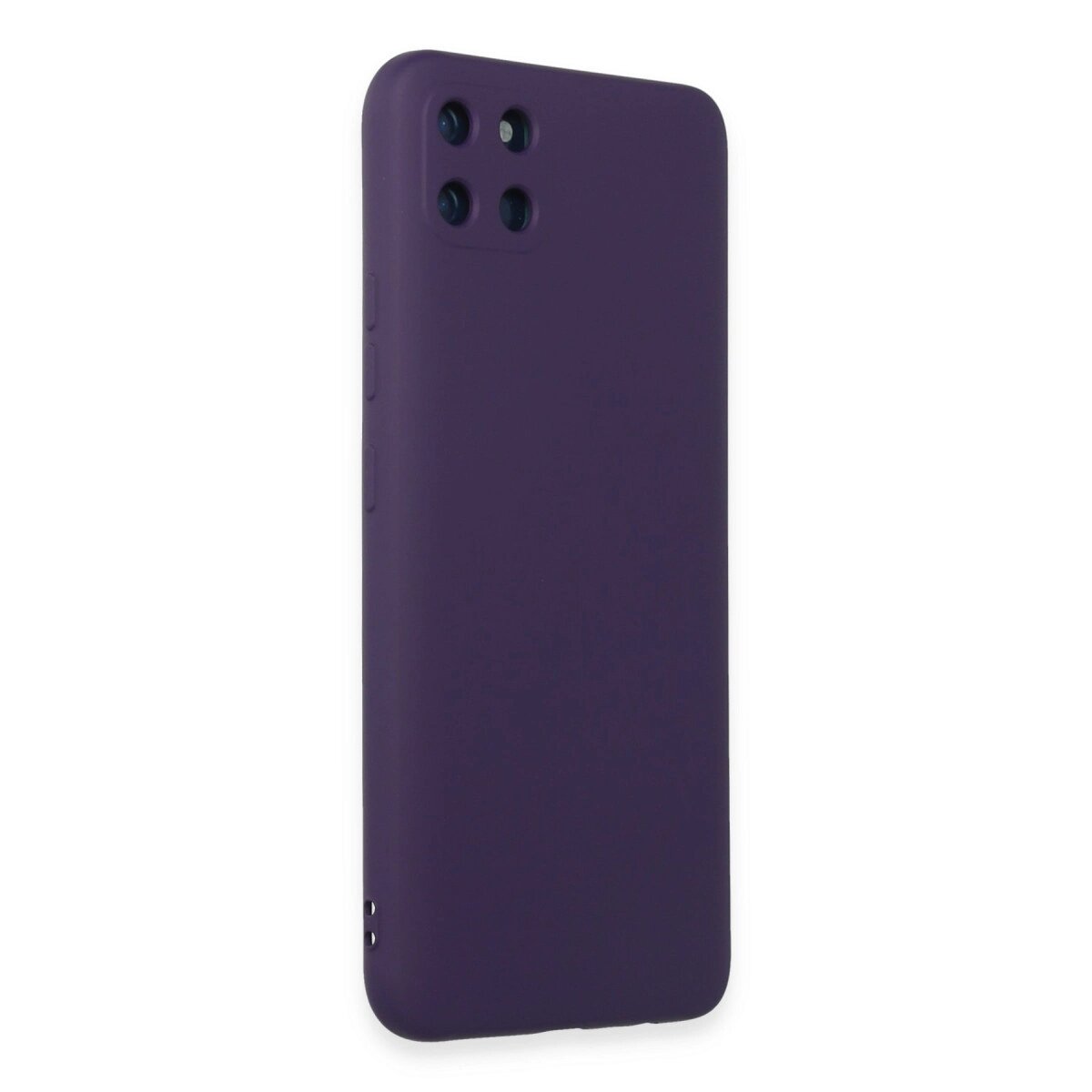 Realme C11 Kılıf Nano İçi Kadife Silikon - Mor Realme C11 Kılıf Nano İçi Kadife Silikon - Mor