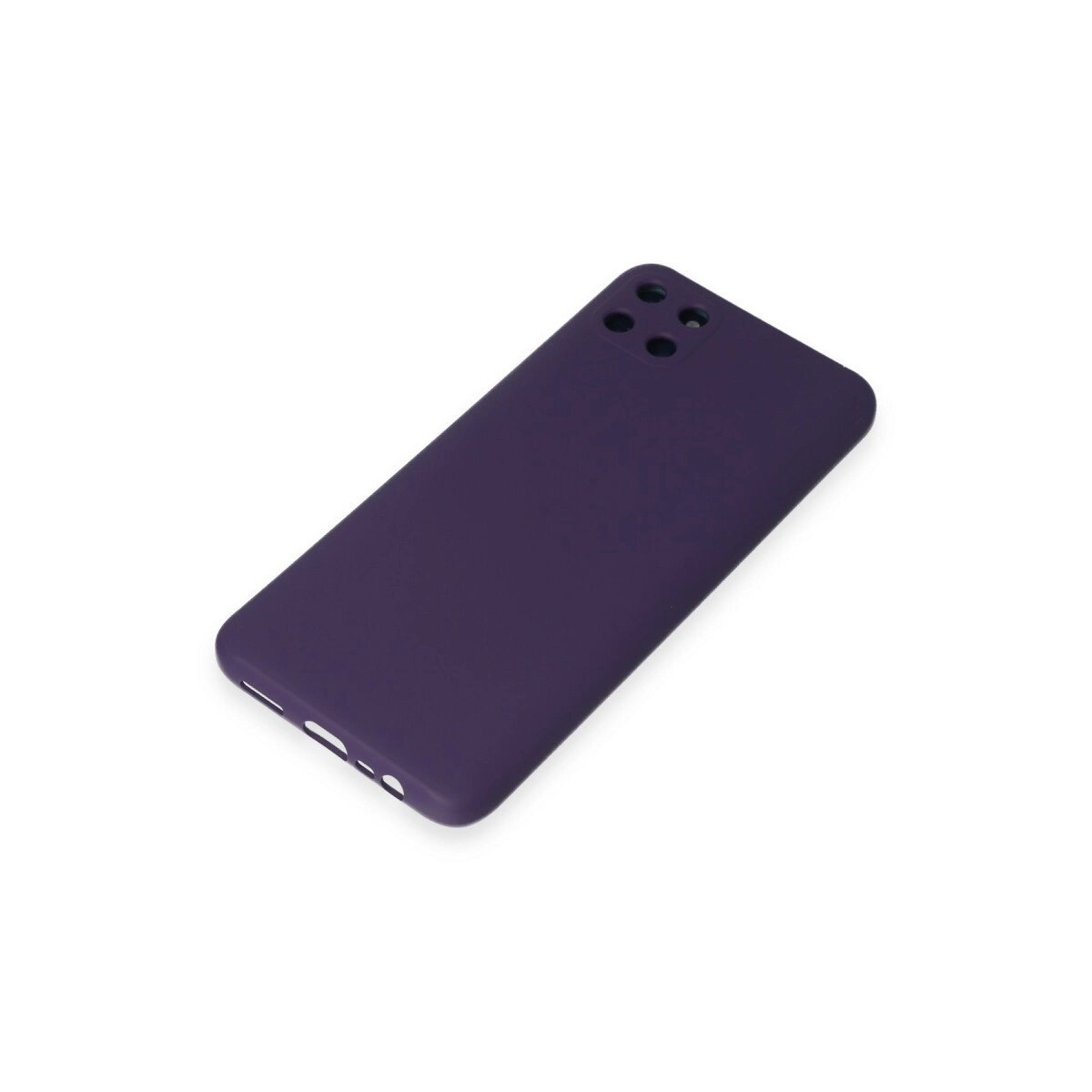 Realme C11 Kılıf Nano İçi Kadife Silikon - Mor Realme C11 Kılıf Nano İçi Kadife Silikon - Mor
