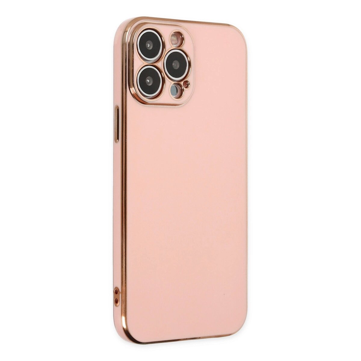 Apple İphone 15 Pro Max Kılıf Volet Silikon - Pembe