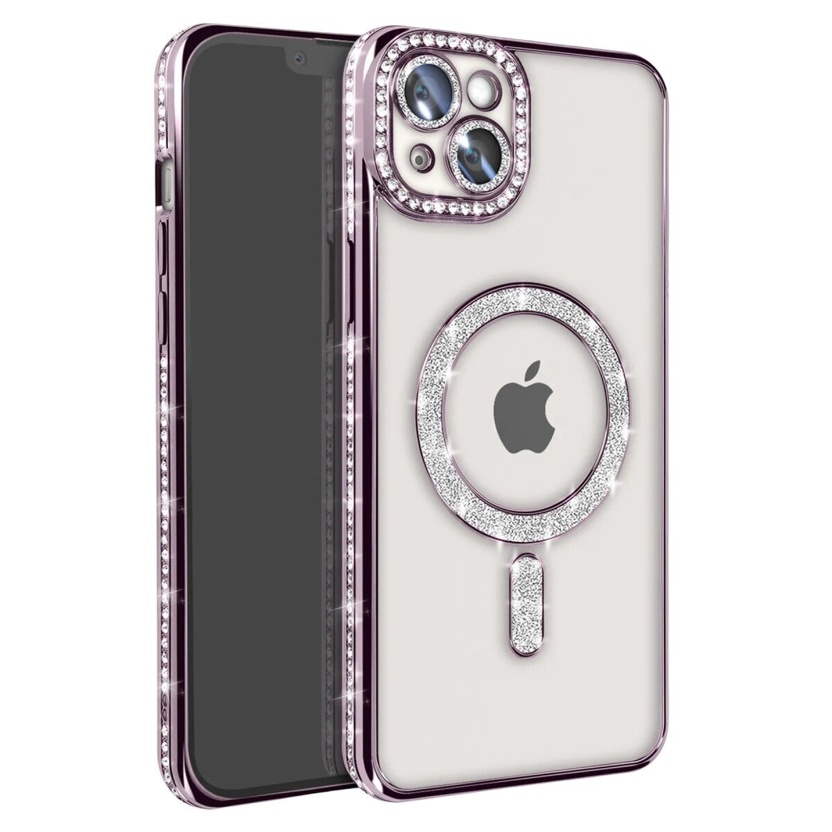 Apple İphone 15 Kılıf Joke Simli Magneticsafe Kılıf - Derin Mor Apple İphone 15 Kılıf Joke Simli Magneticsafe Kılıf - Derin Mor