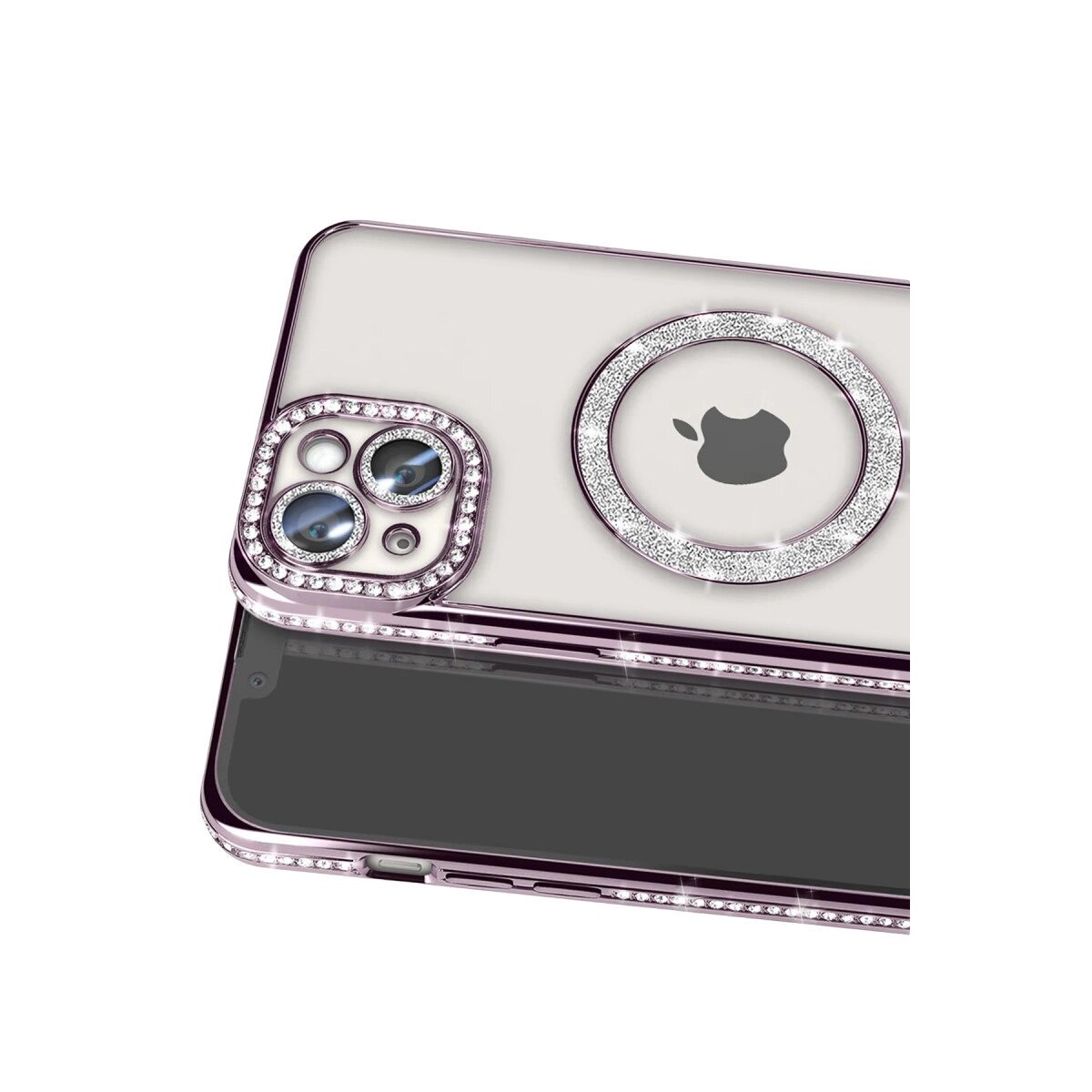 Apple İphone 15 Kılıf Joke Simli Magneticsafe Kılıf - Derin Mor Apple İphone 15 Kılıf Joke Simli Magneticsafe Kılıf - Derin Mor