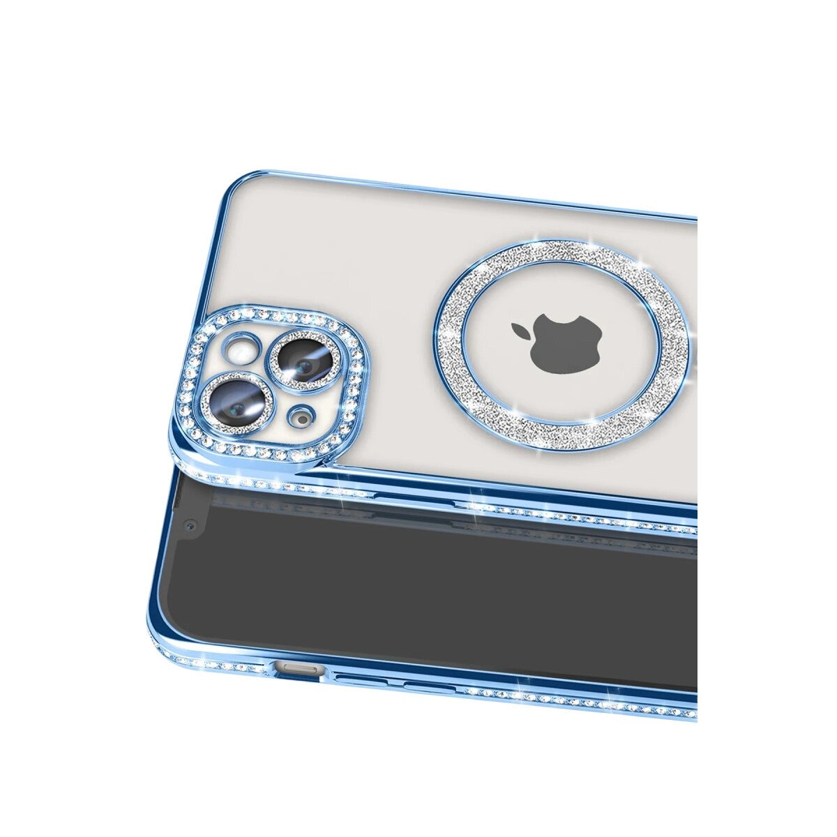 Apple İphone 15 Kılıf Joke Simli Magneticsafe Kılıf - Mavi Apple İphone 15 Kılıf Joke Simli Magneticsafe Kılıf - Mavi