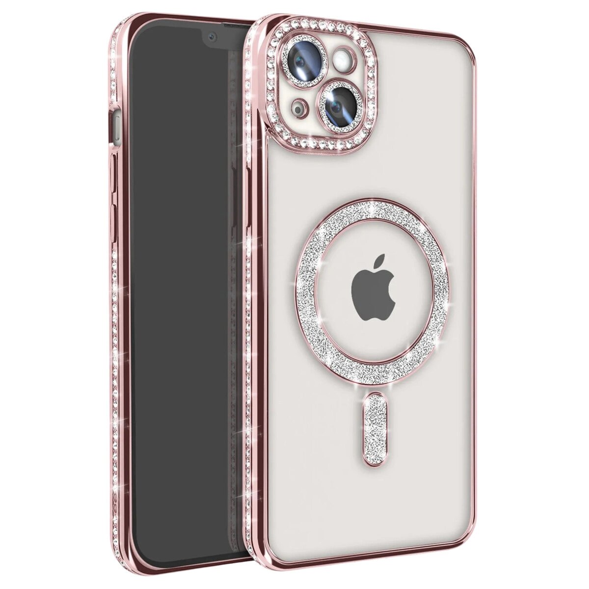 Apple İphone 15 Kılıf Joke Simli Magneticsafe Kılıf - Pembe Apple İphone 15 Kılıf Joke Simli Magneticsafe Kılıf - Pembe