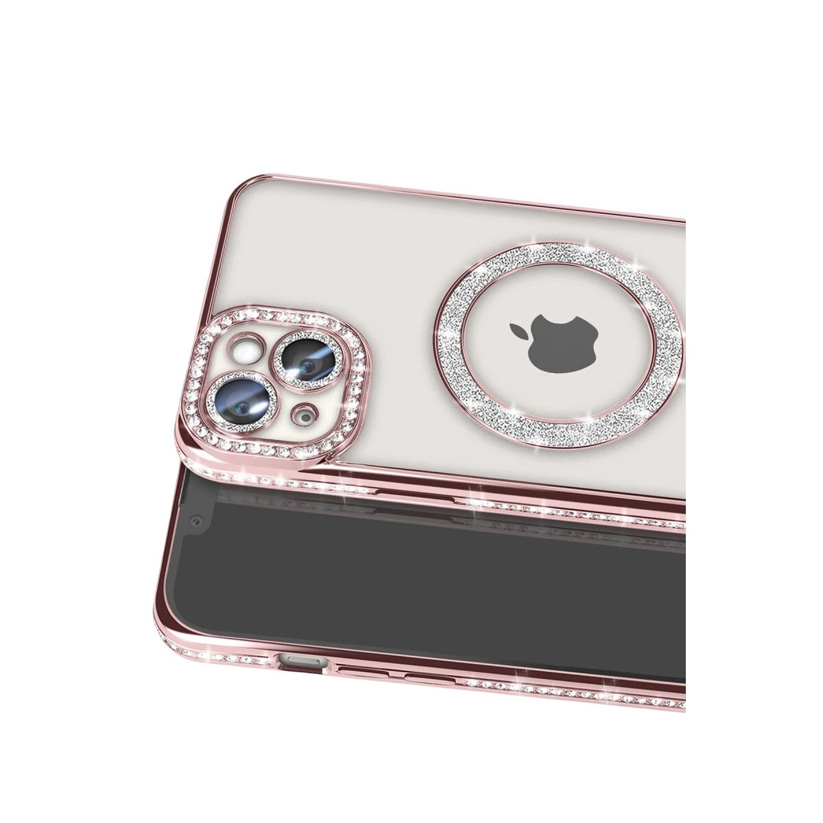 Apple İphone 15 Kılıf Joke Simli Magneticsafe Kılıf - Pembe Apple İphone 15 Kılıf Joke Simli Magneticsafe Kılıf - Pembe