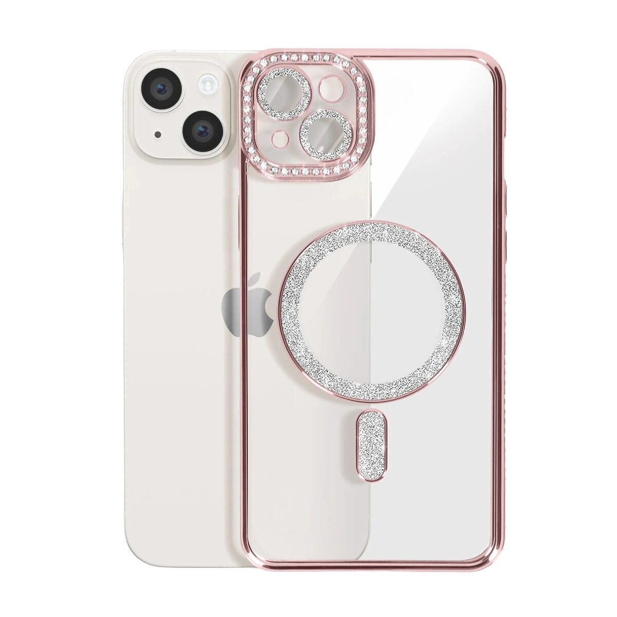 Apple İphone 15 Kılıf Joke Simli Magneticsafe Kılıf - Pembe Apple İphone 15 Kılıf Joke Simli Magneticsafe Kılıf - Pembe