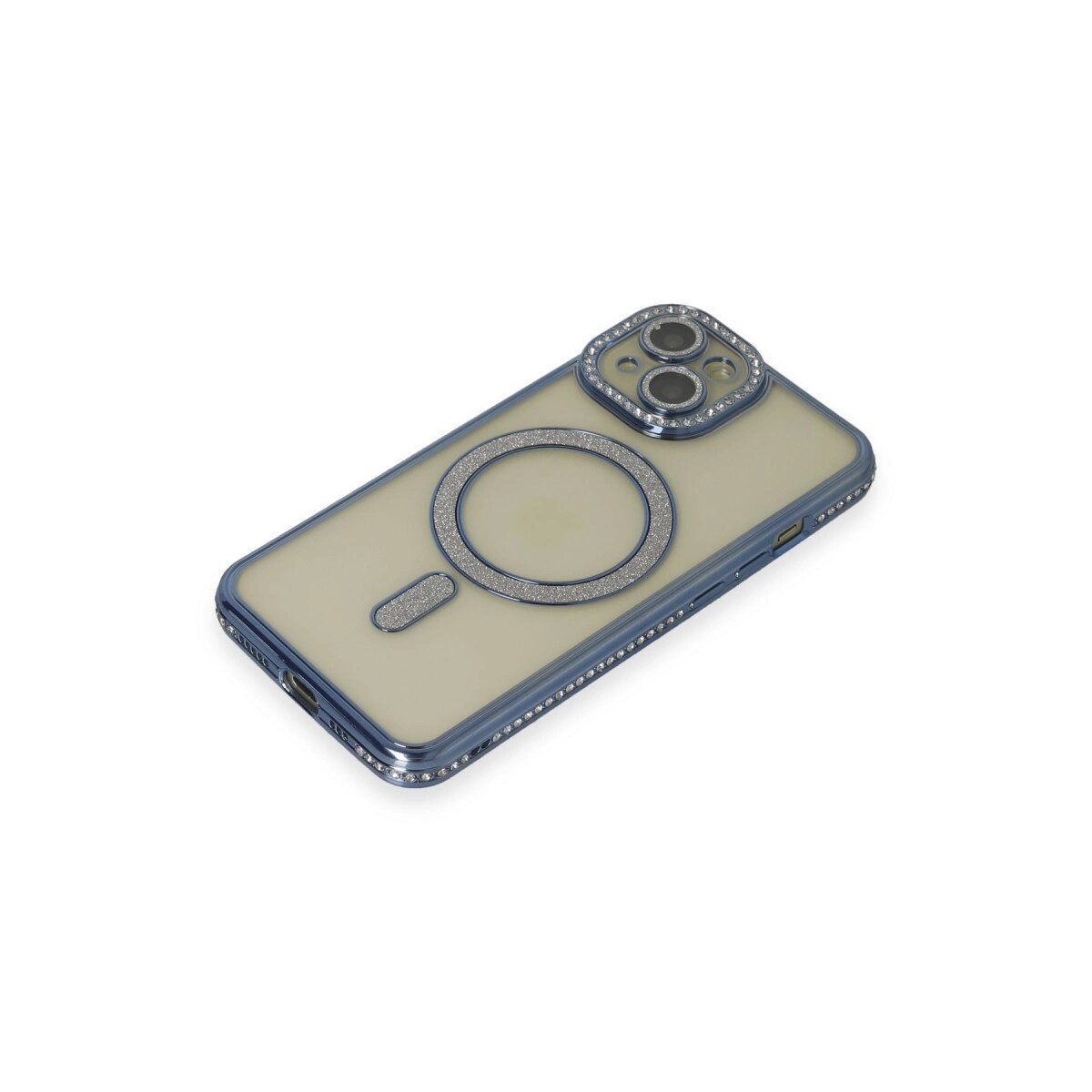 Apple İphone 15 Kılıf Joke Simli Magneticsafe Kılıf - Lacivert Apple İphone 15 Kılıf Joke Simli Magneticsafe Kılıf - Lacivert
