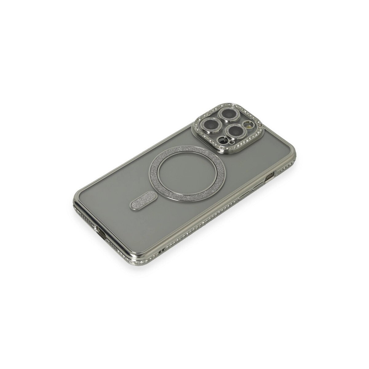 Apple İphone 15 Pro Kılıf Joke Simli Magneticsafe Kılıf - Gri Apple İphone 15 Pro Kılıf Joke Simli Magneticsafe Kılıf - Gri