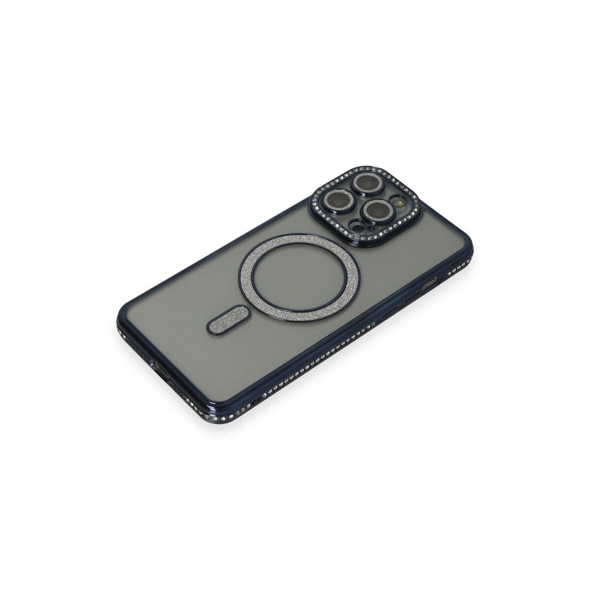 Apple İphone 15 Pro Max Kılıf Joke Simli Magneticsafe Kılıf - Lacivert Apple İphone 15 Pro Max Kılıf Joke Simli Magneticsafe Kılıf - Lacivert