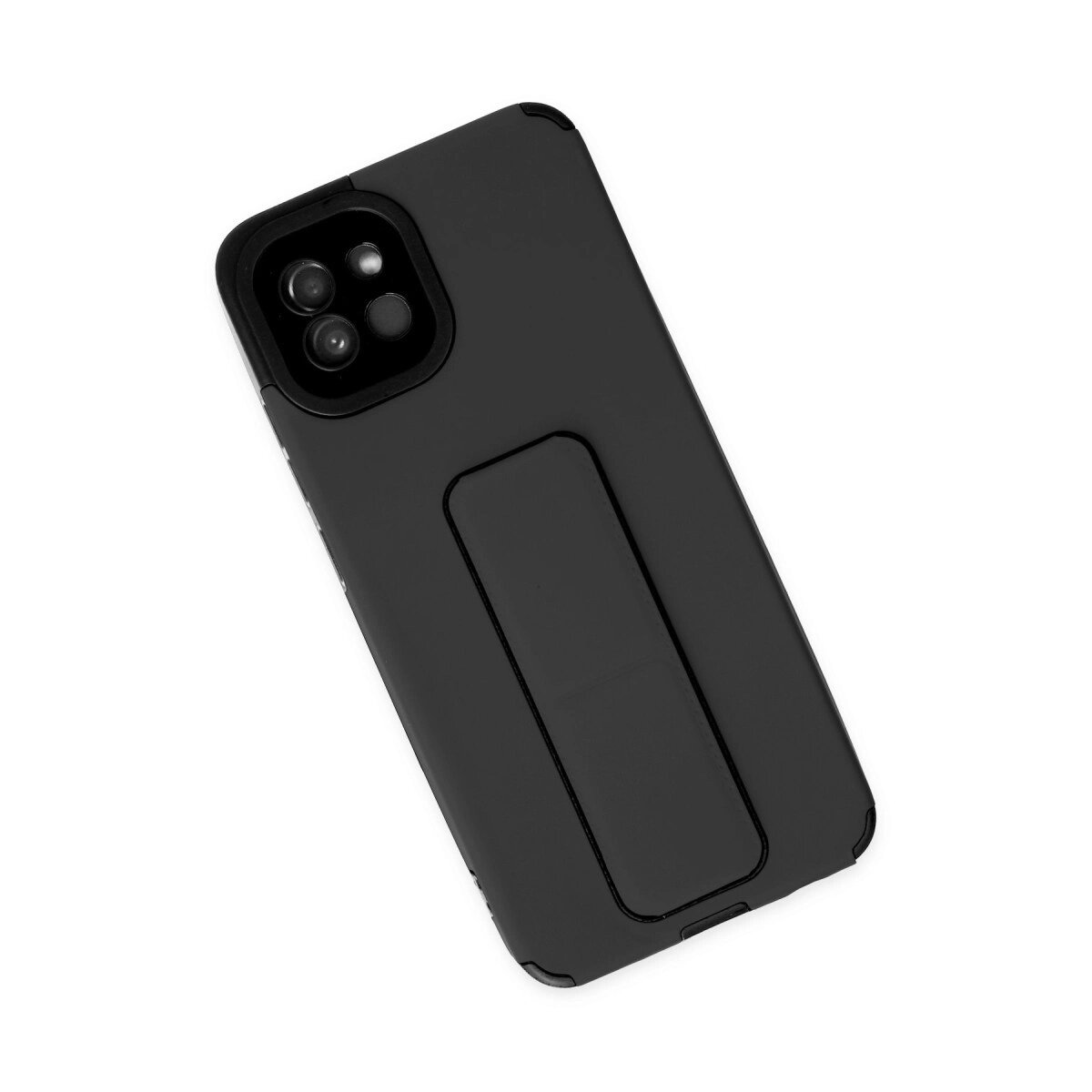 Samsung Galaxy A03 Kılıf Mega Standlı Silikon - Siyah Samsung Galaxy A03 Kılıf Mega Standlı Silikon - Siyah