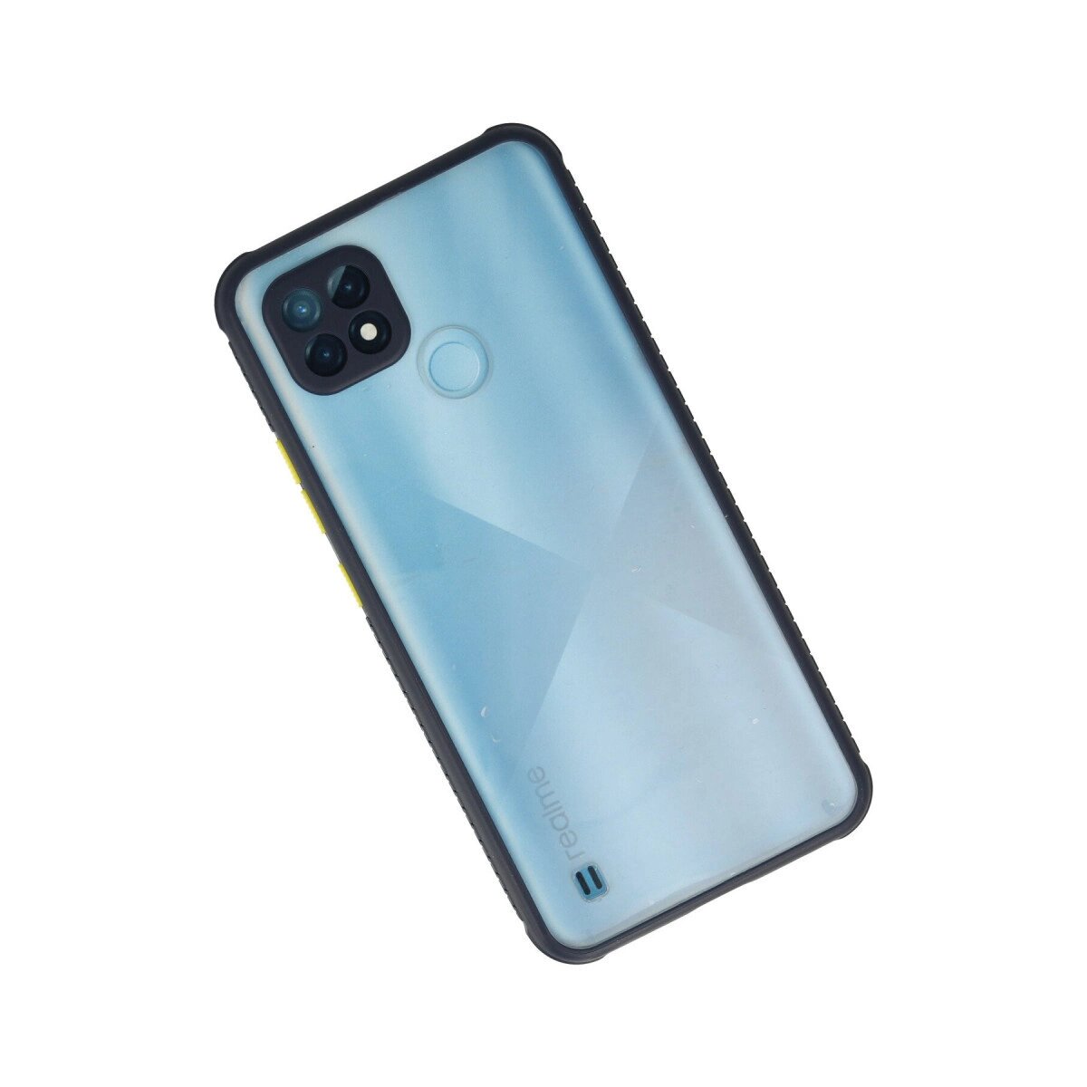 Realme C21 Kılıf Miami Şeffaf Silikon - Lacivert Realme C21 Kılıf Miami Şeffaf Silikon - Lacivert