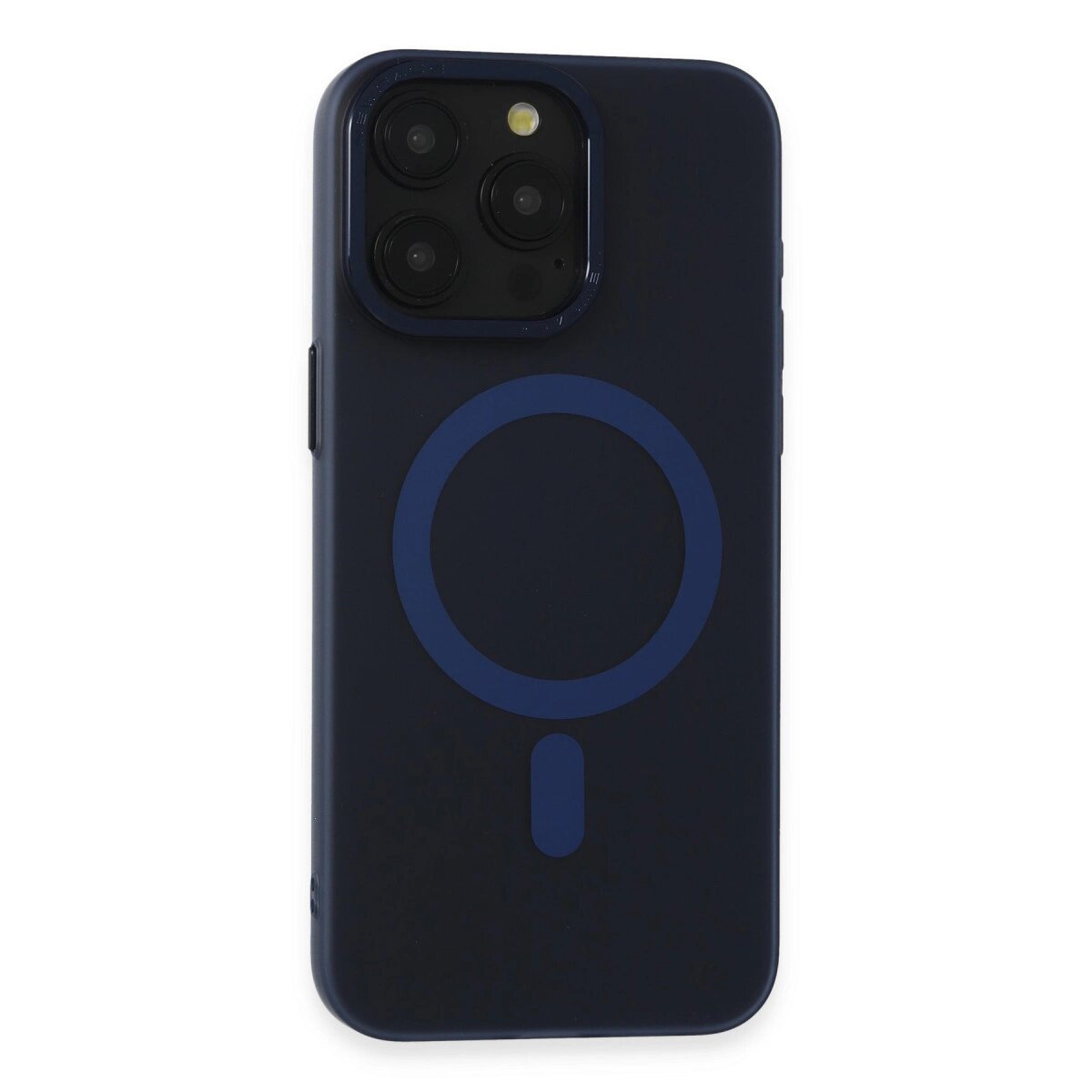 Apple İphone 15 Pro Max Kılıf Lodos Magneticsafe Mat Kapak - Mavi